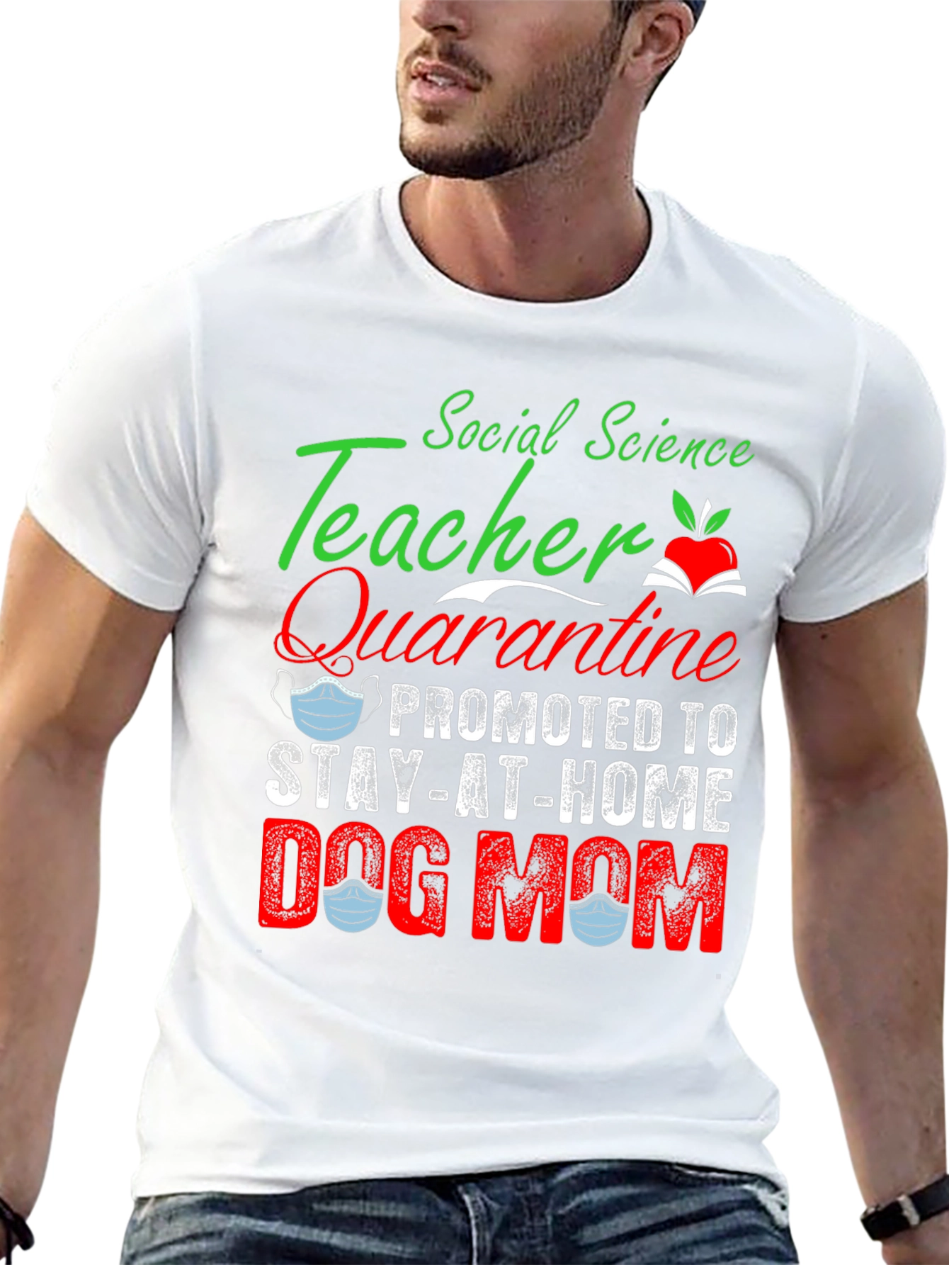Social Science Teacher Dog Mom T-Shirt