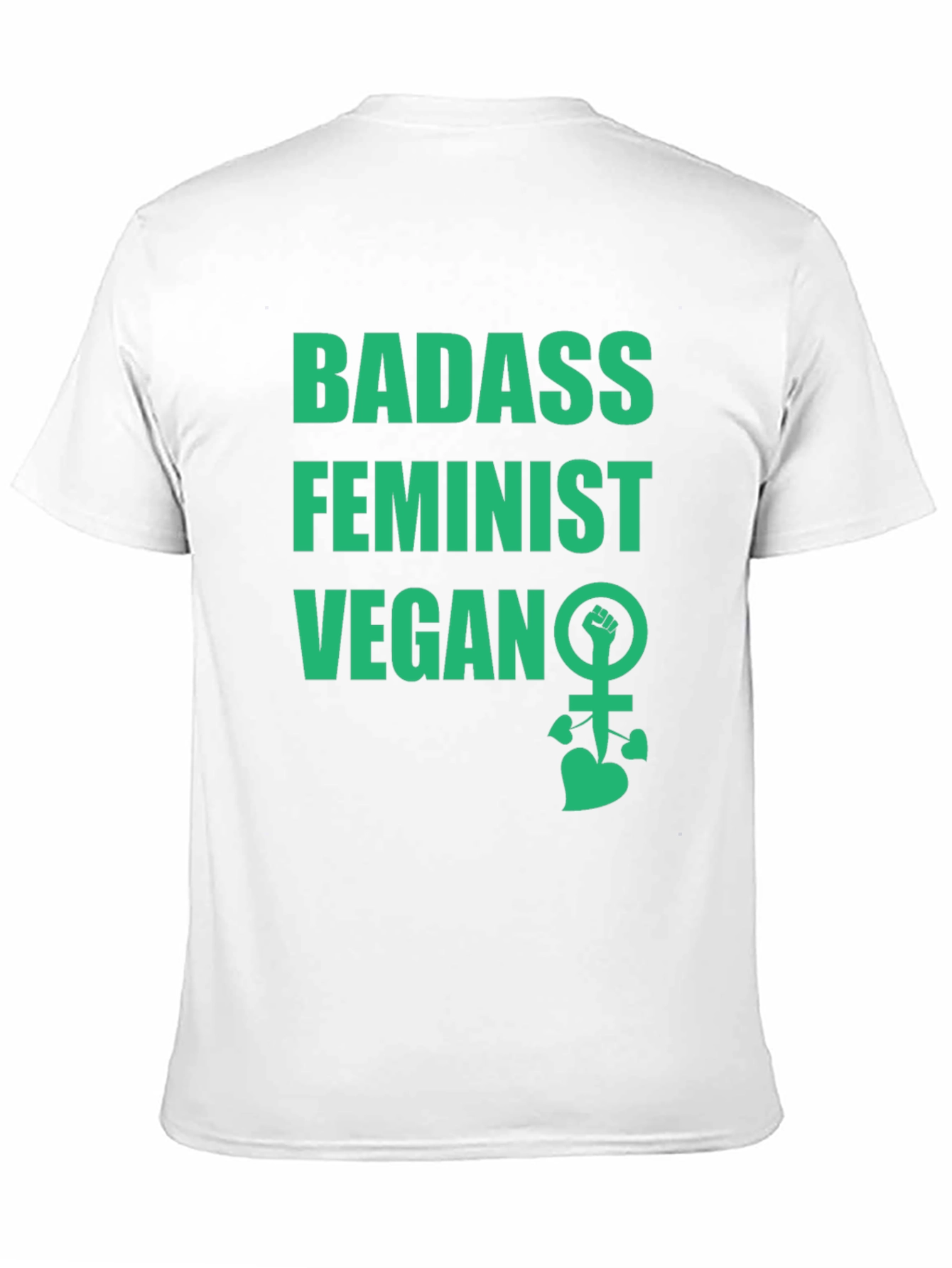 Badass Feminist Vegan Graphic Tee