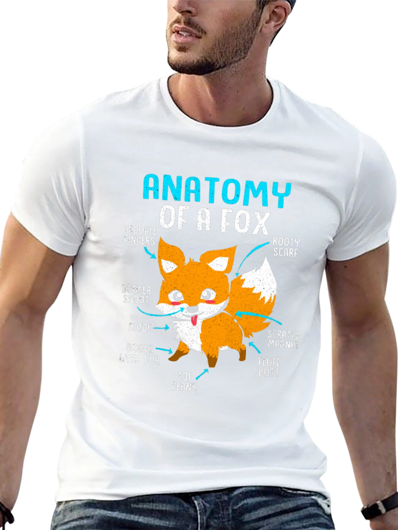 Anatomy of a Fox T-Shirt - Funny Animal Tee