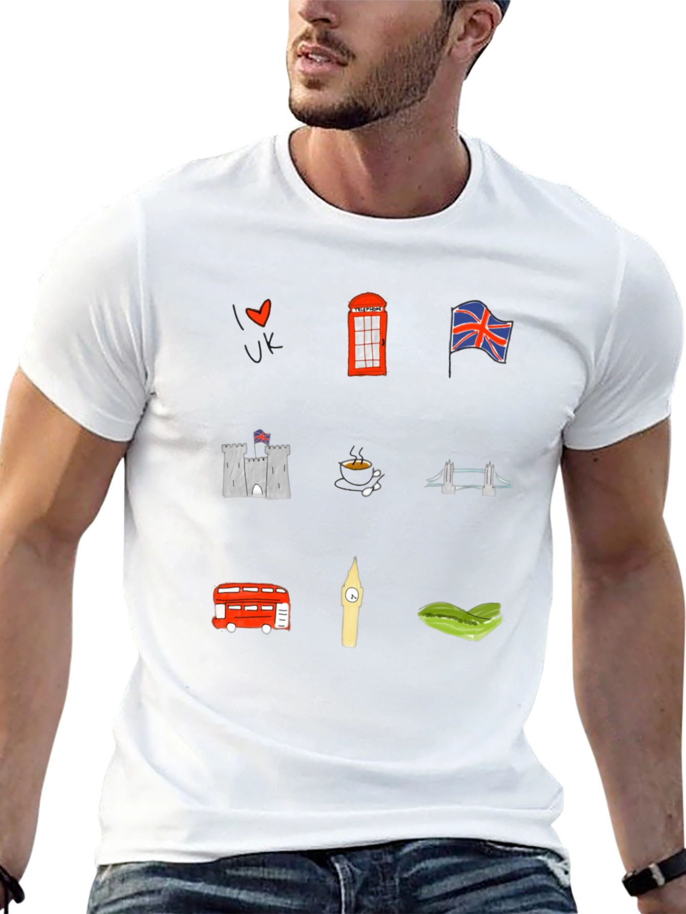 London UK Souvenir Graphic Print Tee