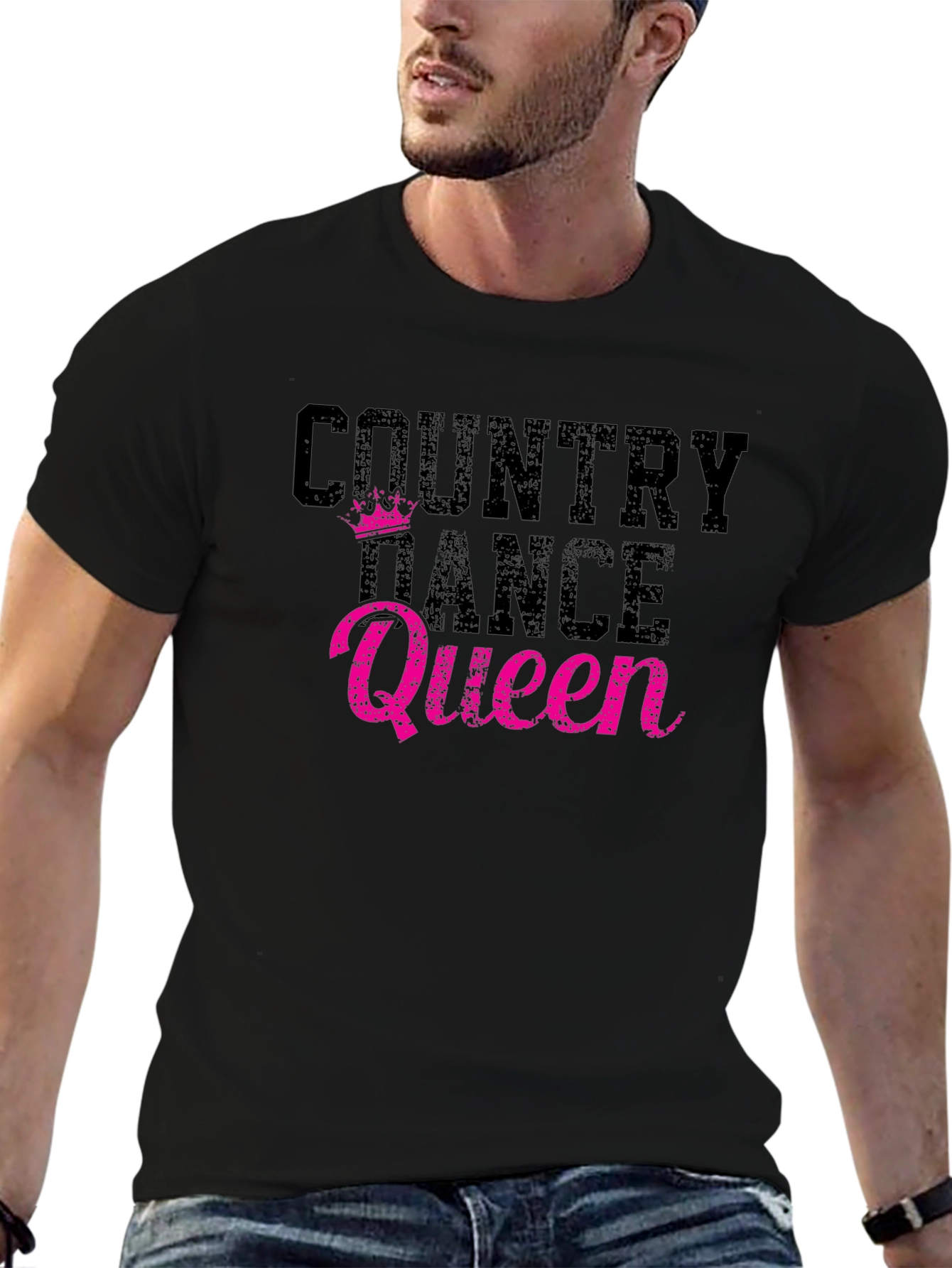 Country Dance Queen Graphic Tee - Western Style