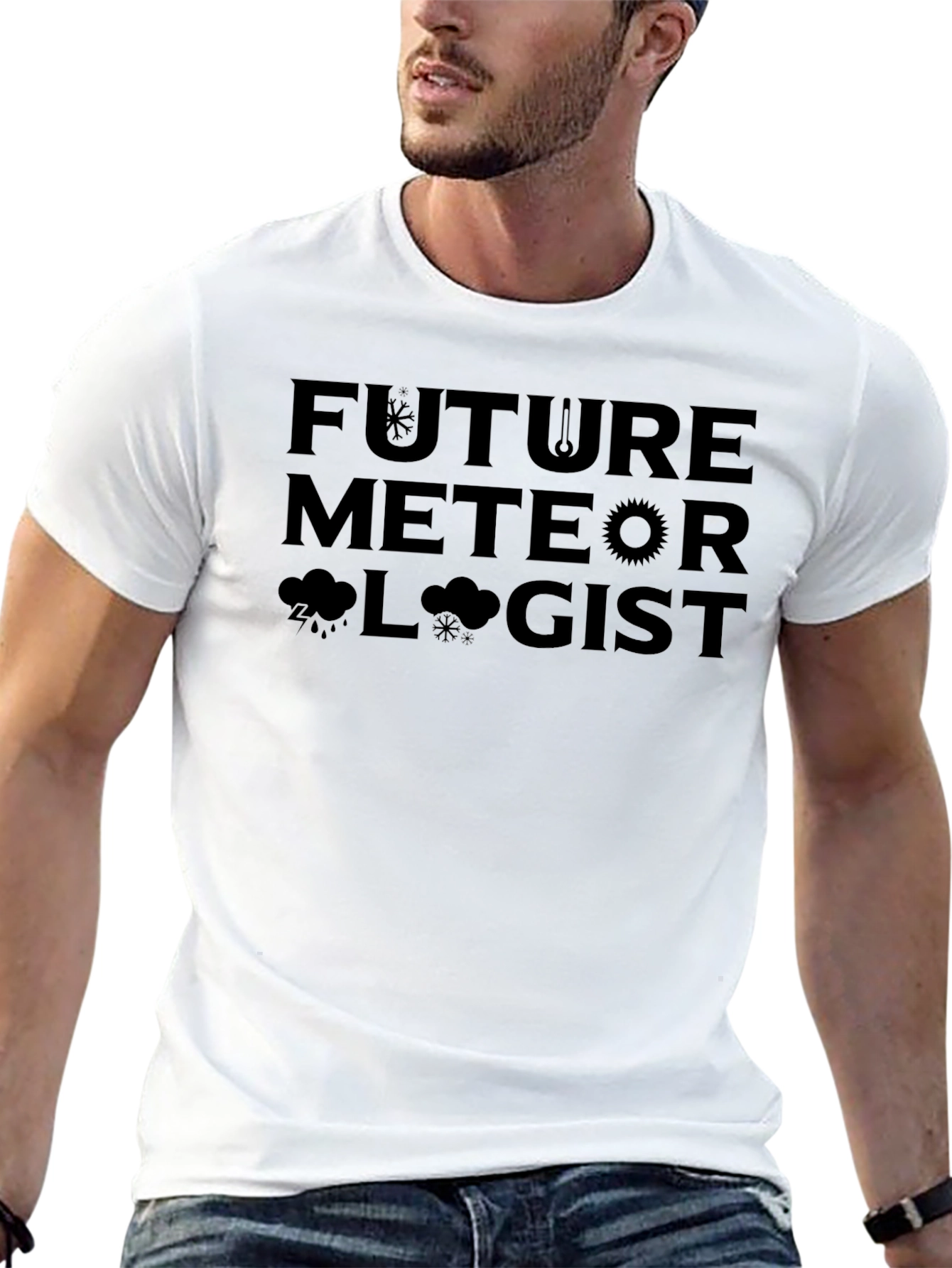 Future Meteorologist Black T-Shirt