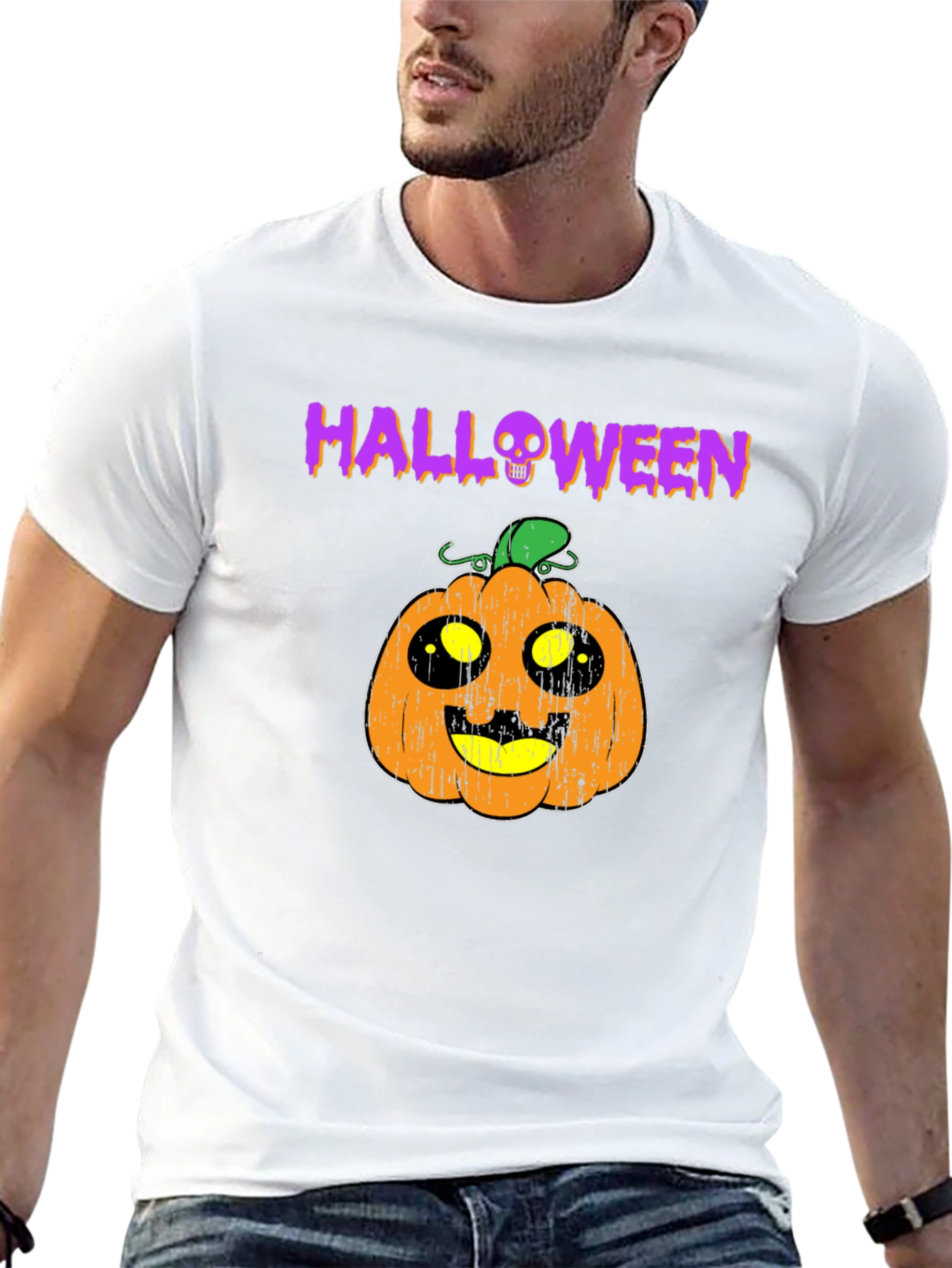 Halloween Pumpkin T-Shirt - Spooky Season Tee