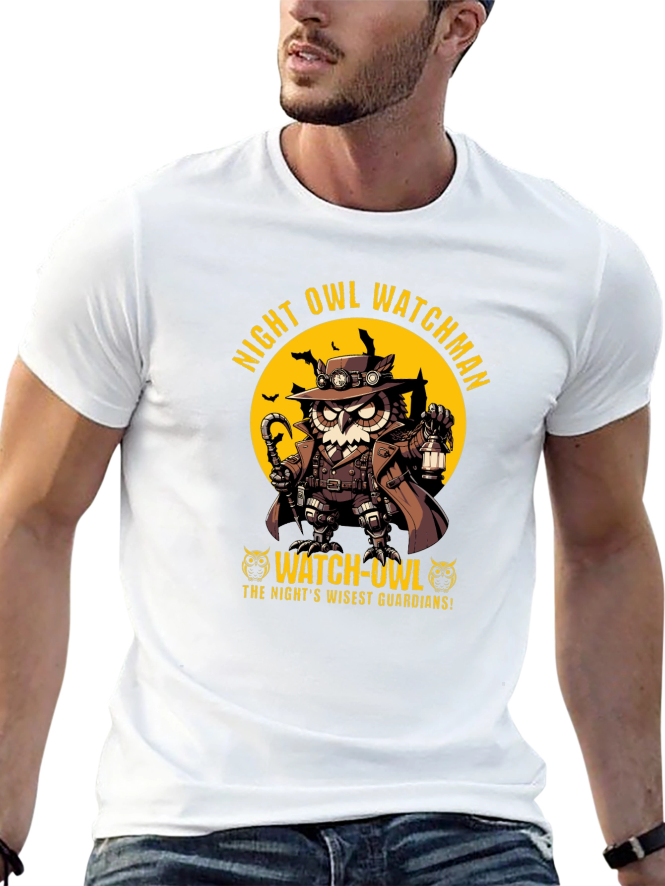 Night Owl Watchman Graphic T-Shirt