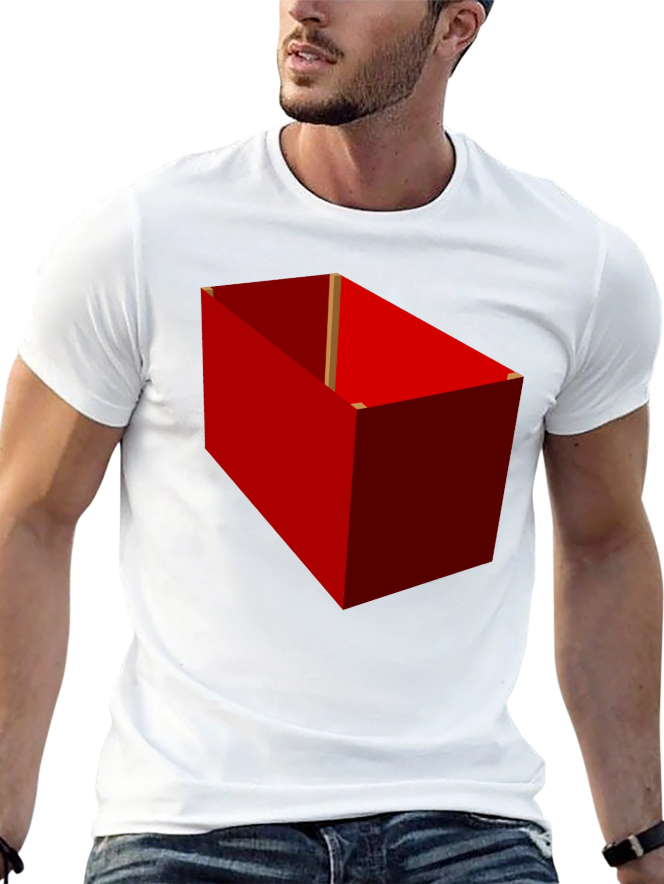 Red Box Graphic Tee - Unique Design