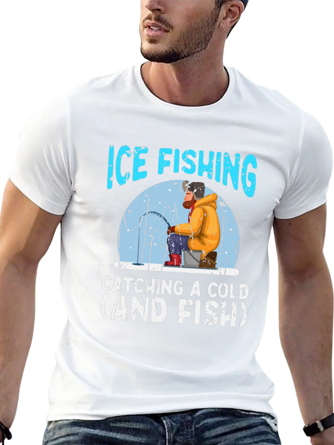 Ice Fishing Catching a Cold T-Shirt