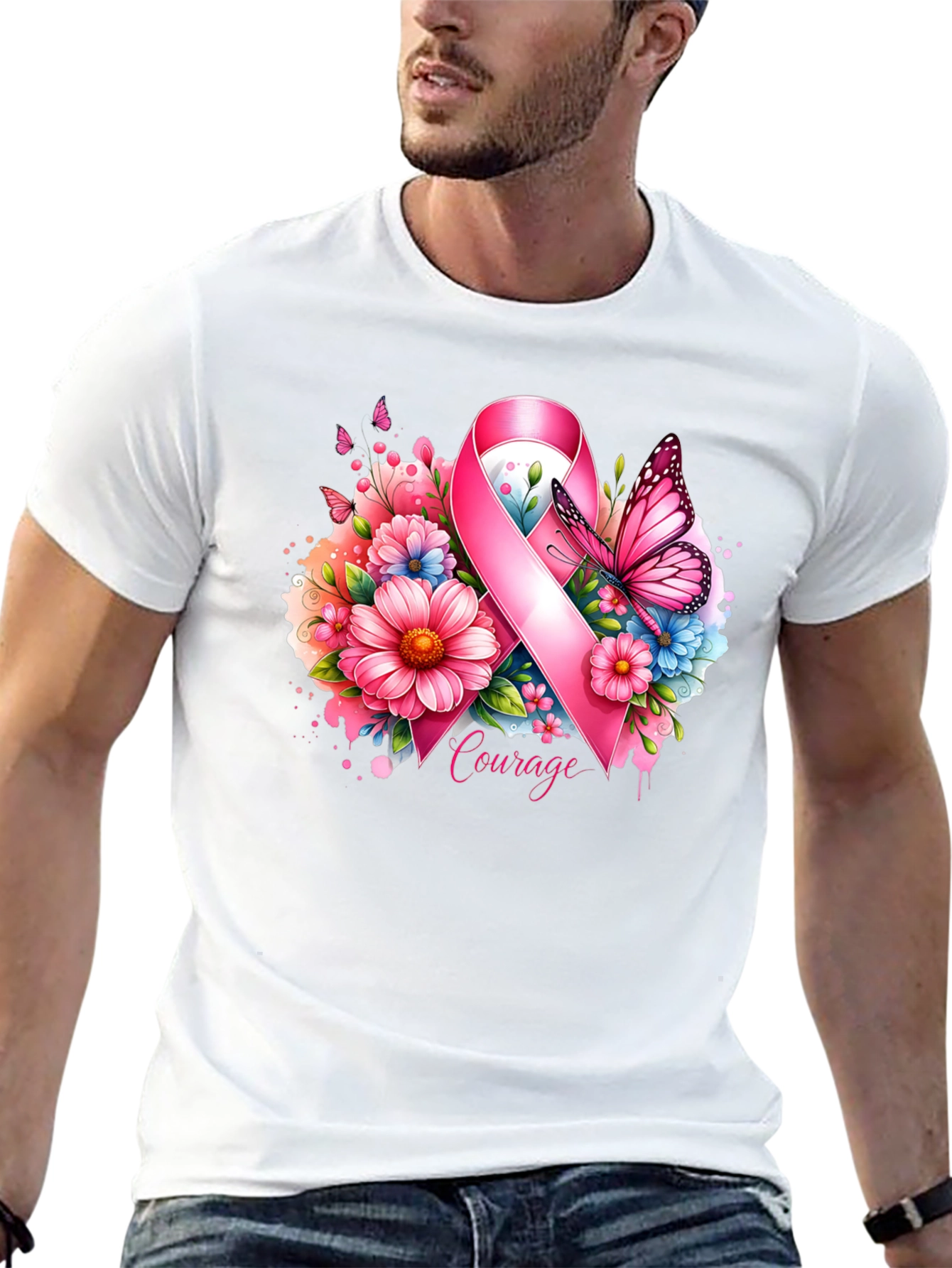 Courage Ribbon Graphic Tee