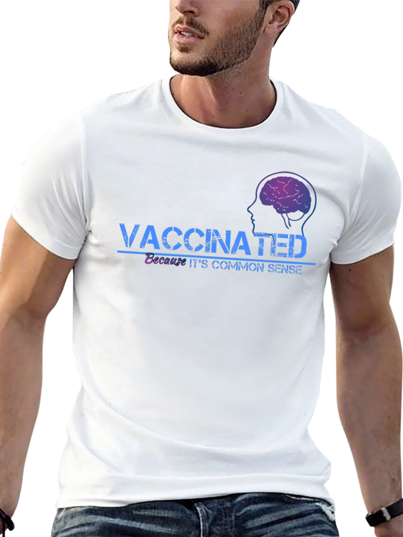 Vaccinated Common Sense T-Shirt - Black