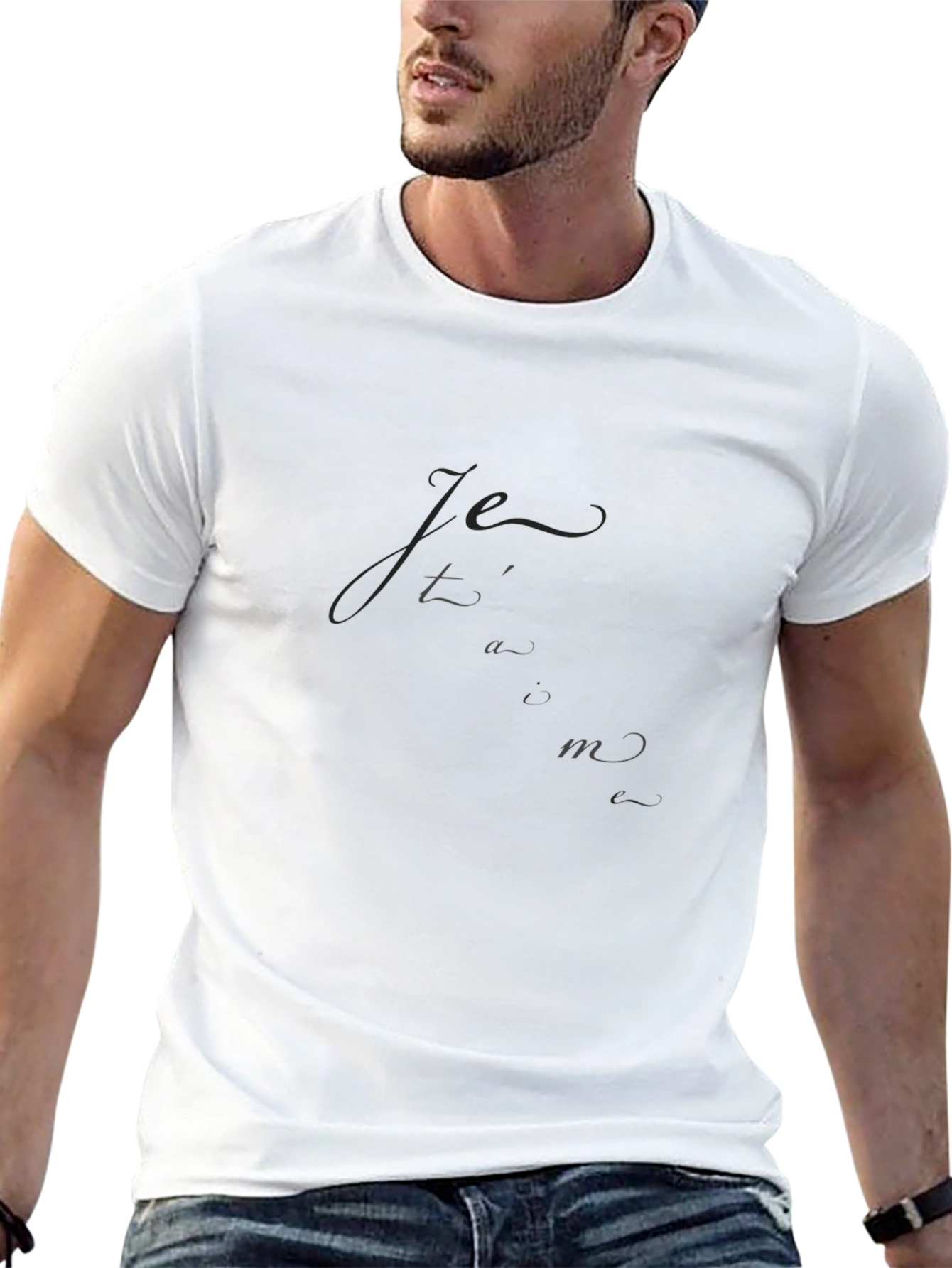 Elegant Black Tee - Je taime