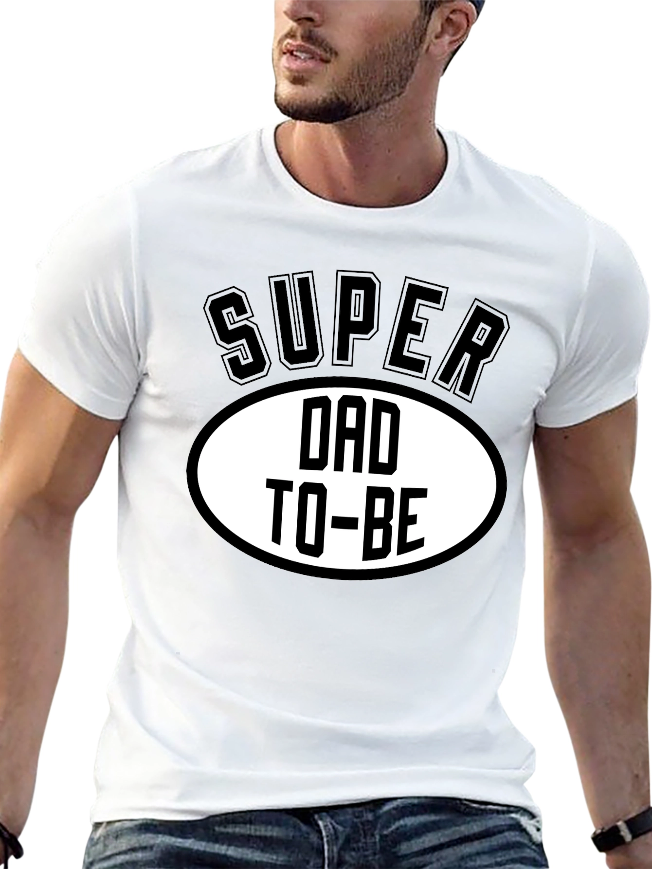 Super Dad To-Be Black T-Shirt