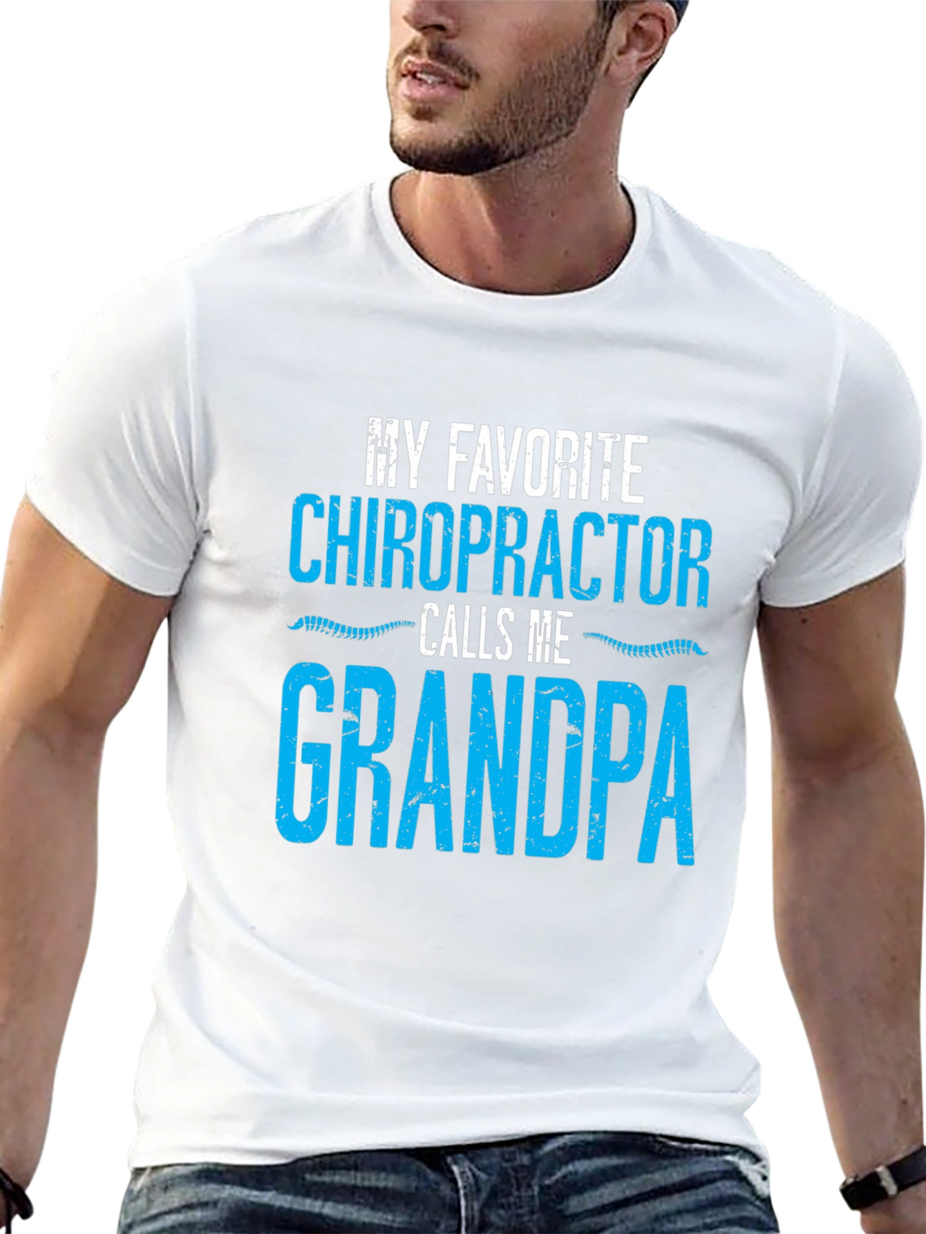 Chiropractor Grandpa T-Shirt Funny Gift