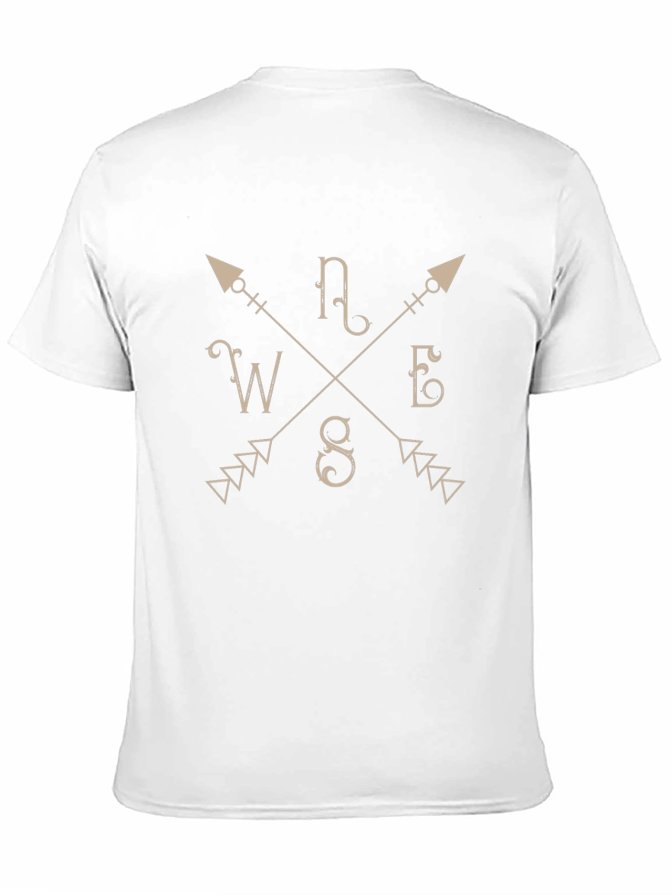 Compass Arrows Graphic Tee - Unisex Black T-Shirt