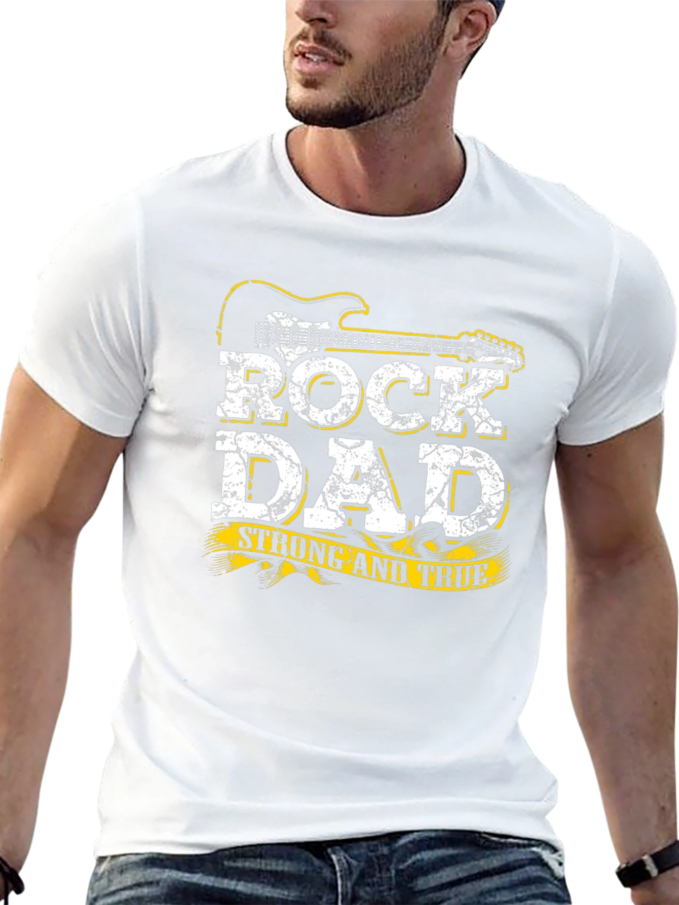 Rock Dad T-Shirt - Strong and True