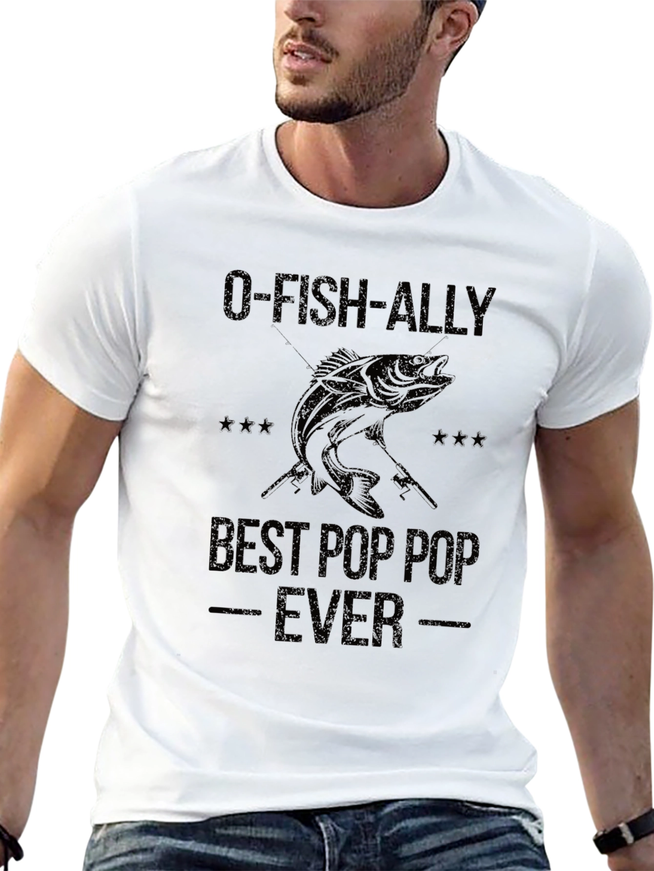 O-FISH-ALLY Best Pop Pop Ever Fishing T-Shirt