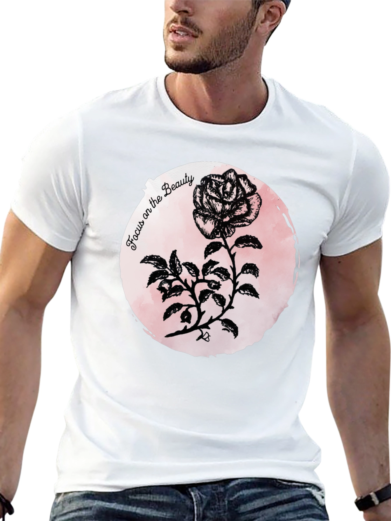 Focus on Beauty Rose Graphic Tee