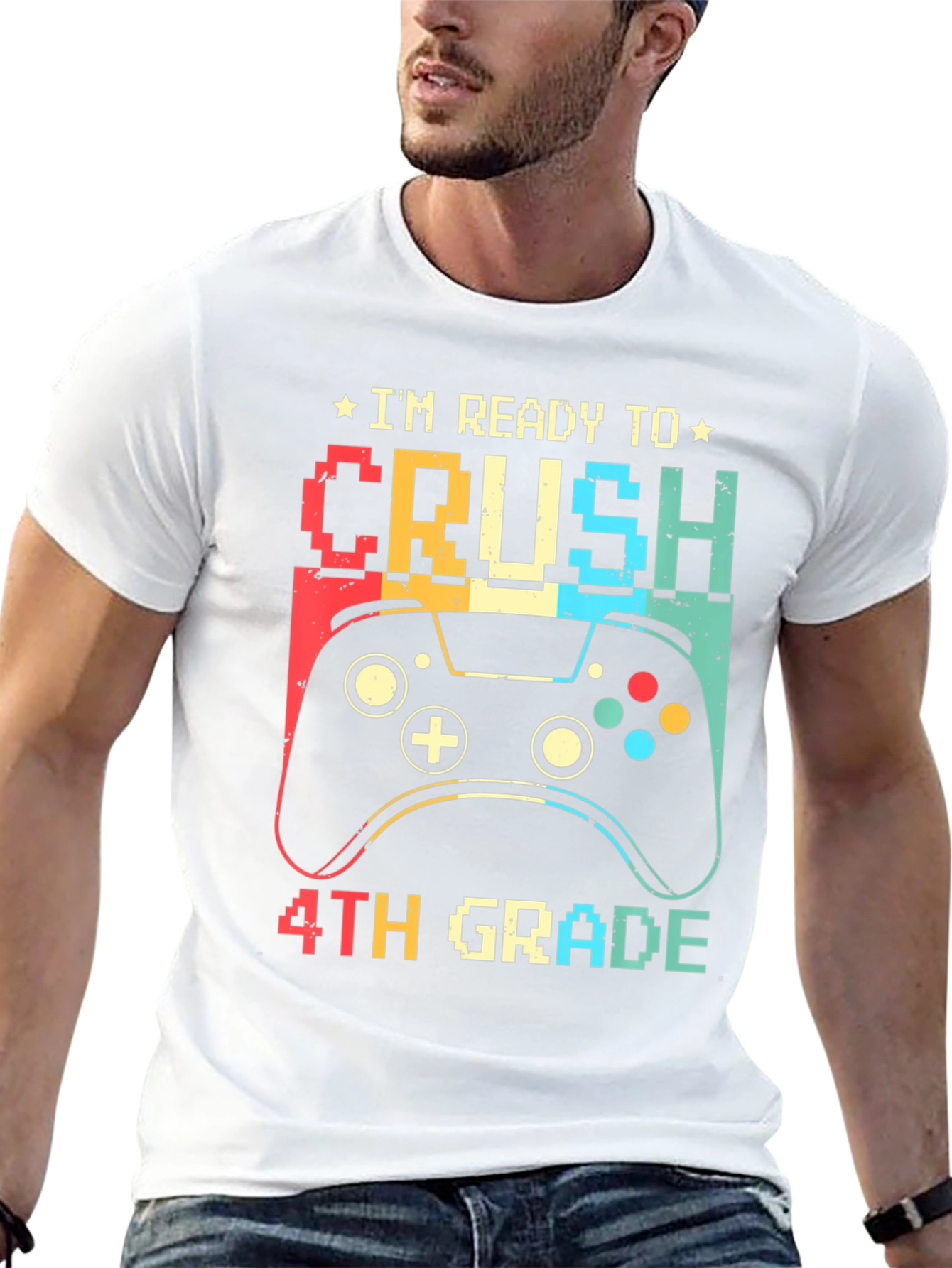 Ready to Crush 4th Grade Gamer T-Shirt