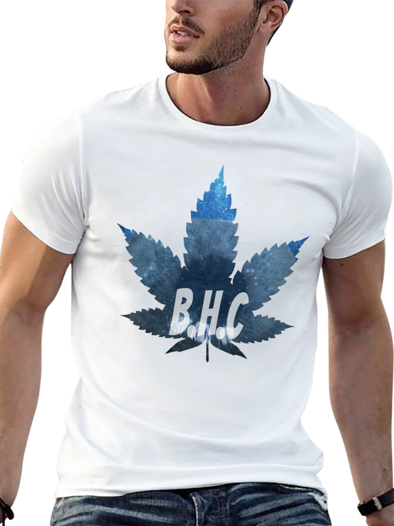 BHC Leaf Graphic T-Shirt - Black