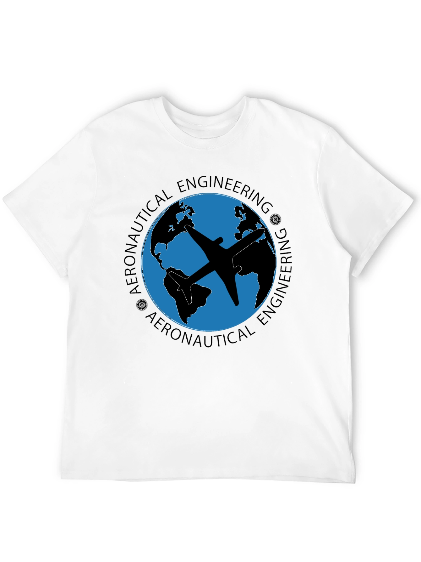 Aeronautical Engineering T-Shirt - Globe Airplane Design