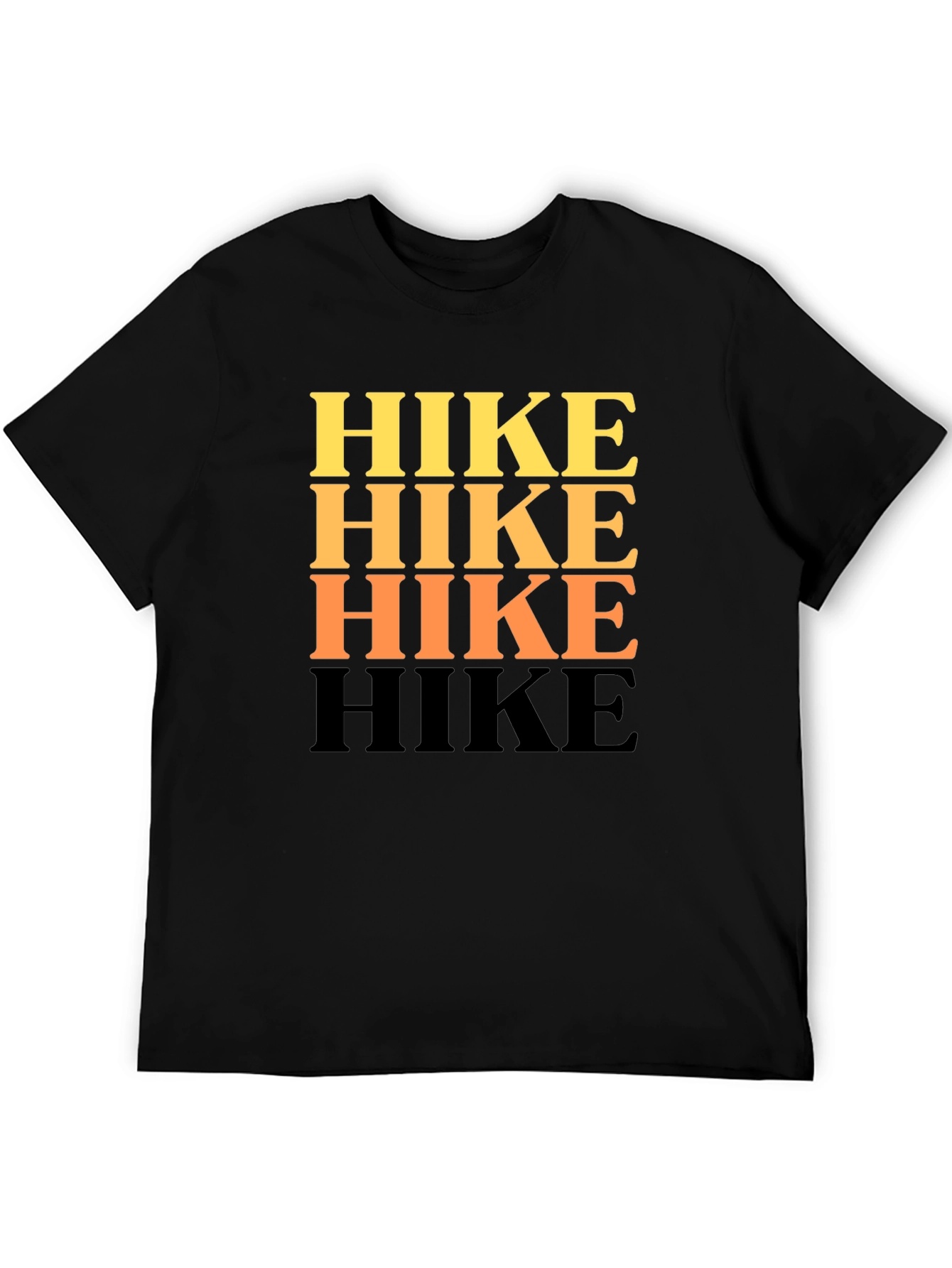 Hike T-Shirt - Retro Stacked Word Design