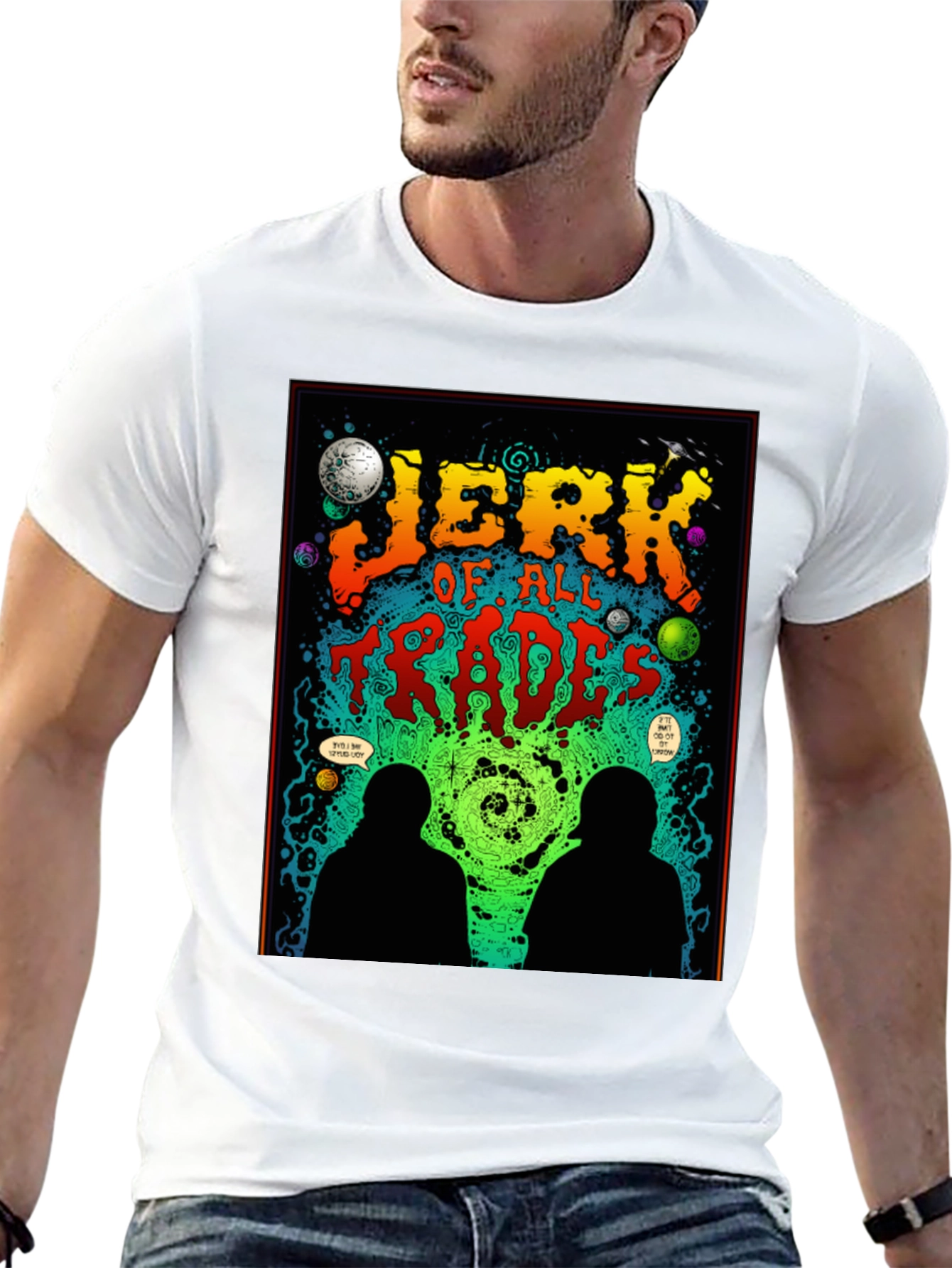 Jerk Of All Trades Graphic Tee - Unique Design
