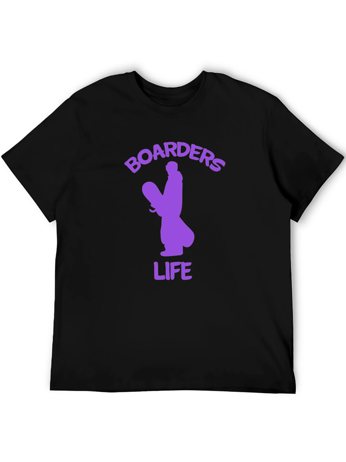 Boarders Life Black Graphic T-Shirt