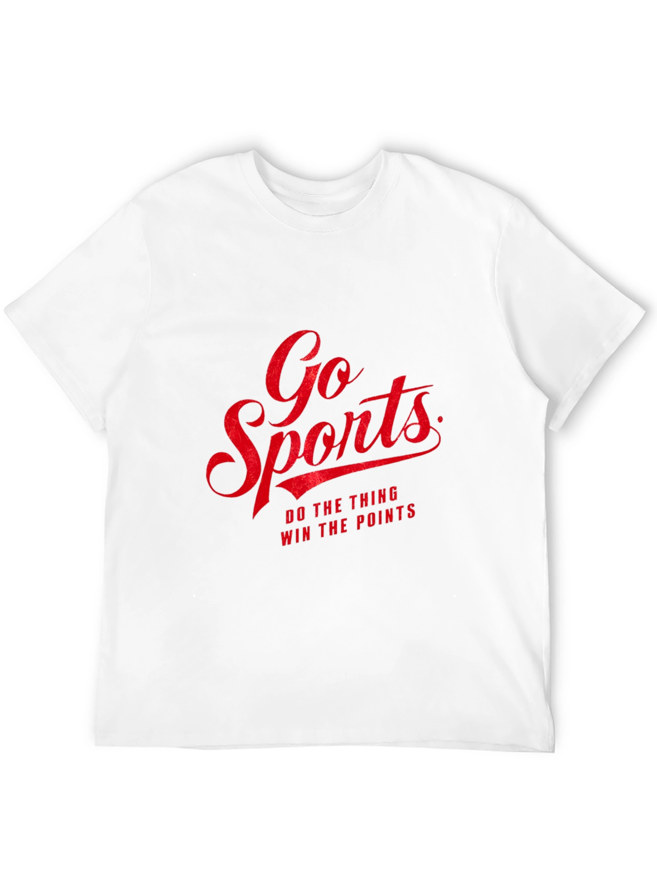 Go Sports Graphic Tee - Black Cotton T-Shirt