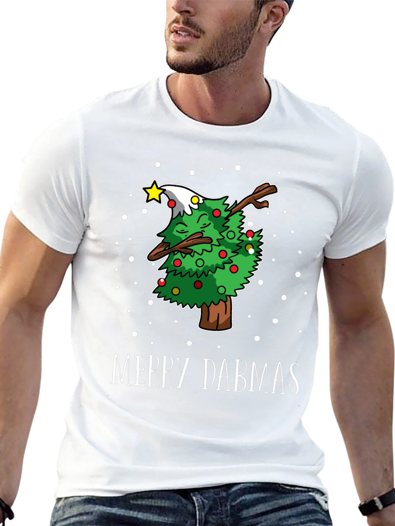Merry Dabmas Christmas Tree Dabbing T-Shirt