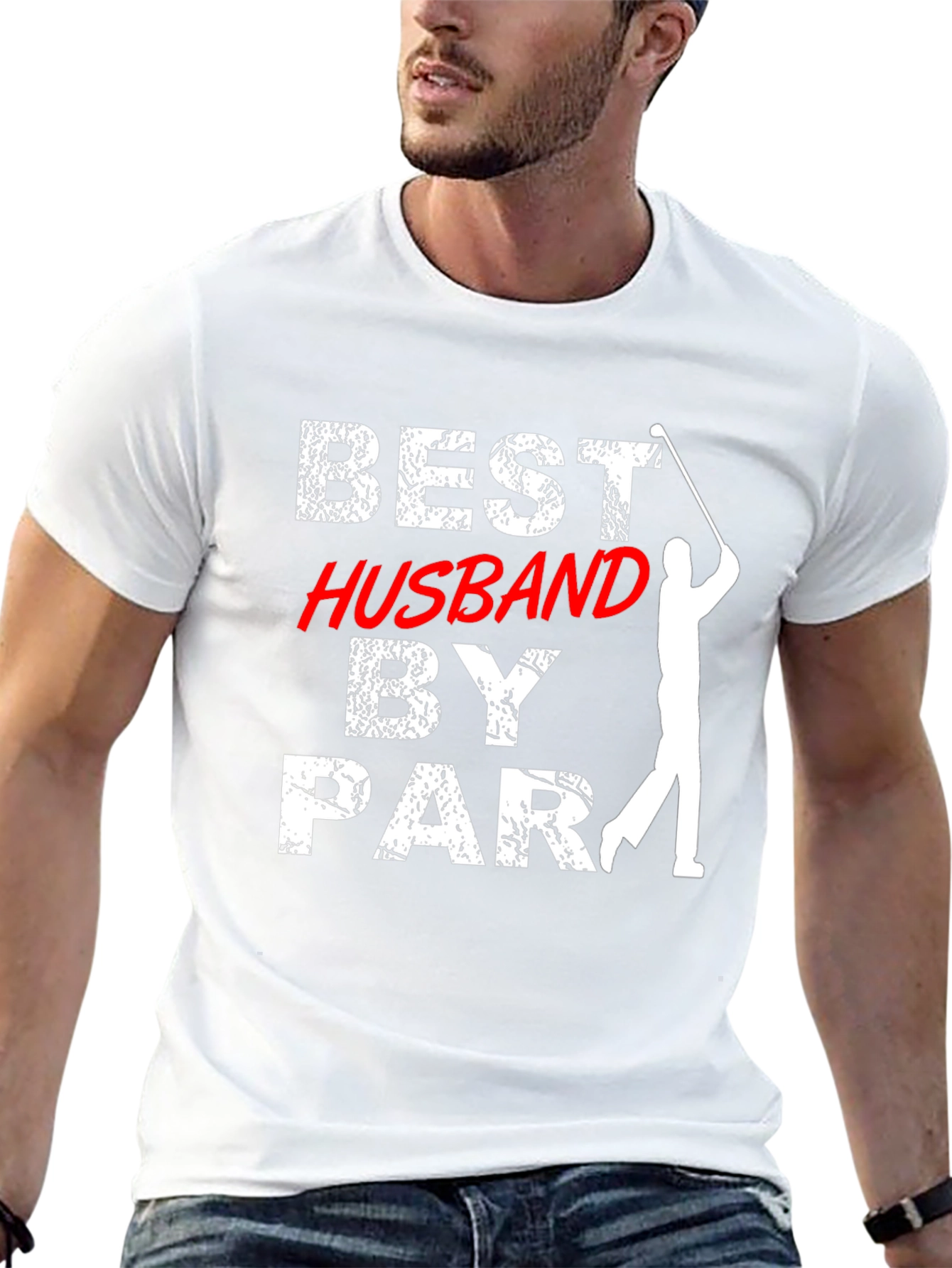 Best Husband by Par Golf T-Shirt - Black