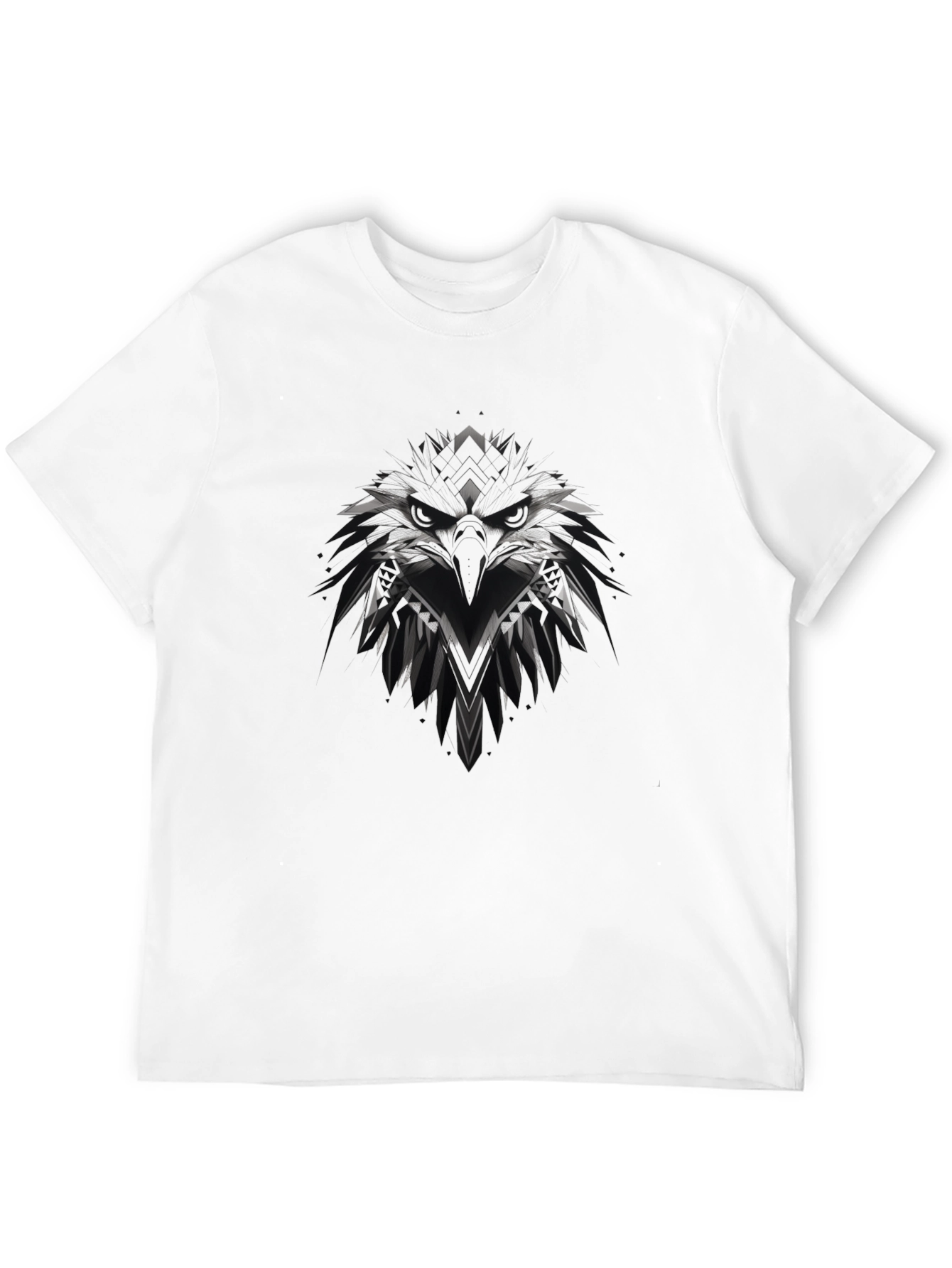 Mens Black Eagle Graphic T-Shirt