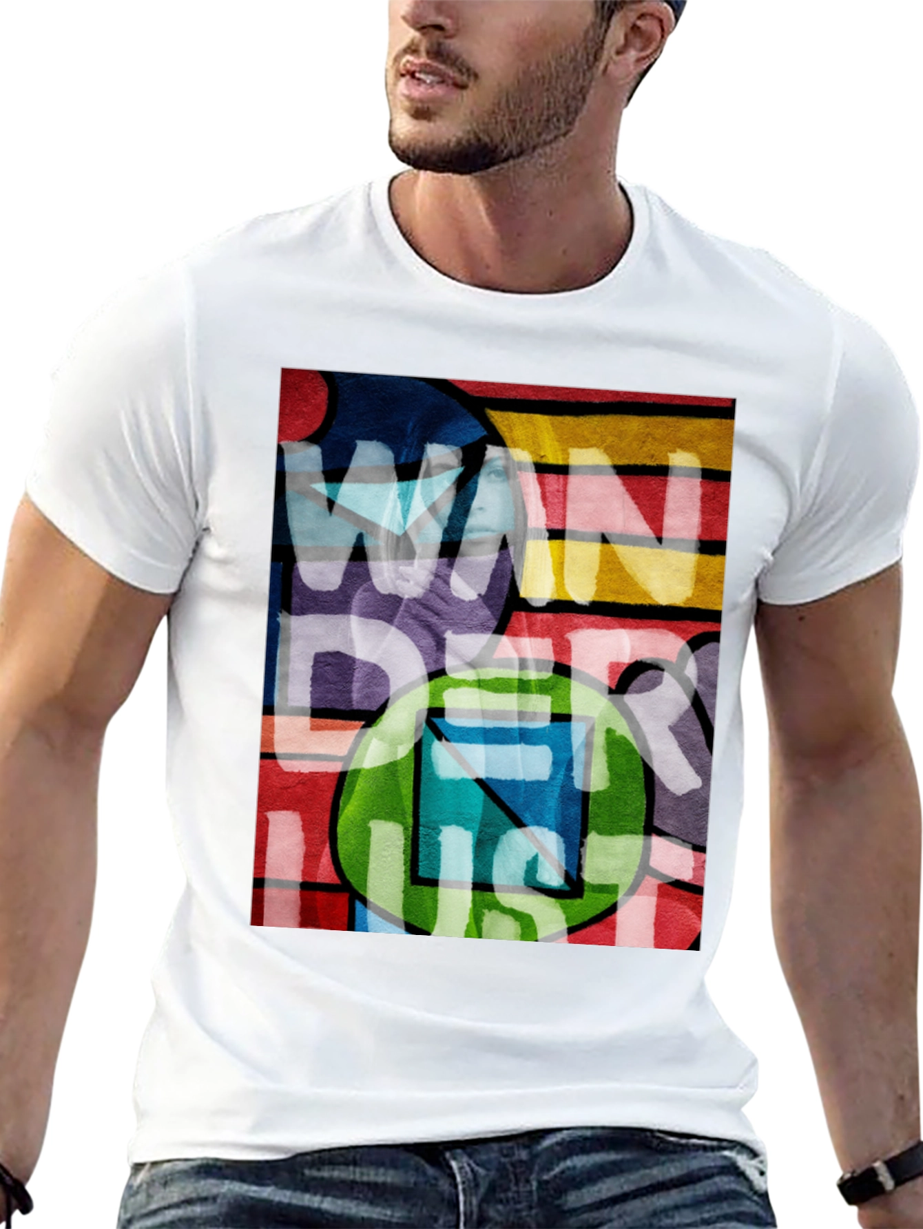Wanderlust Graphic Tee - Black Cotton Blend
