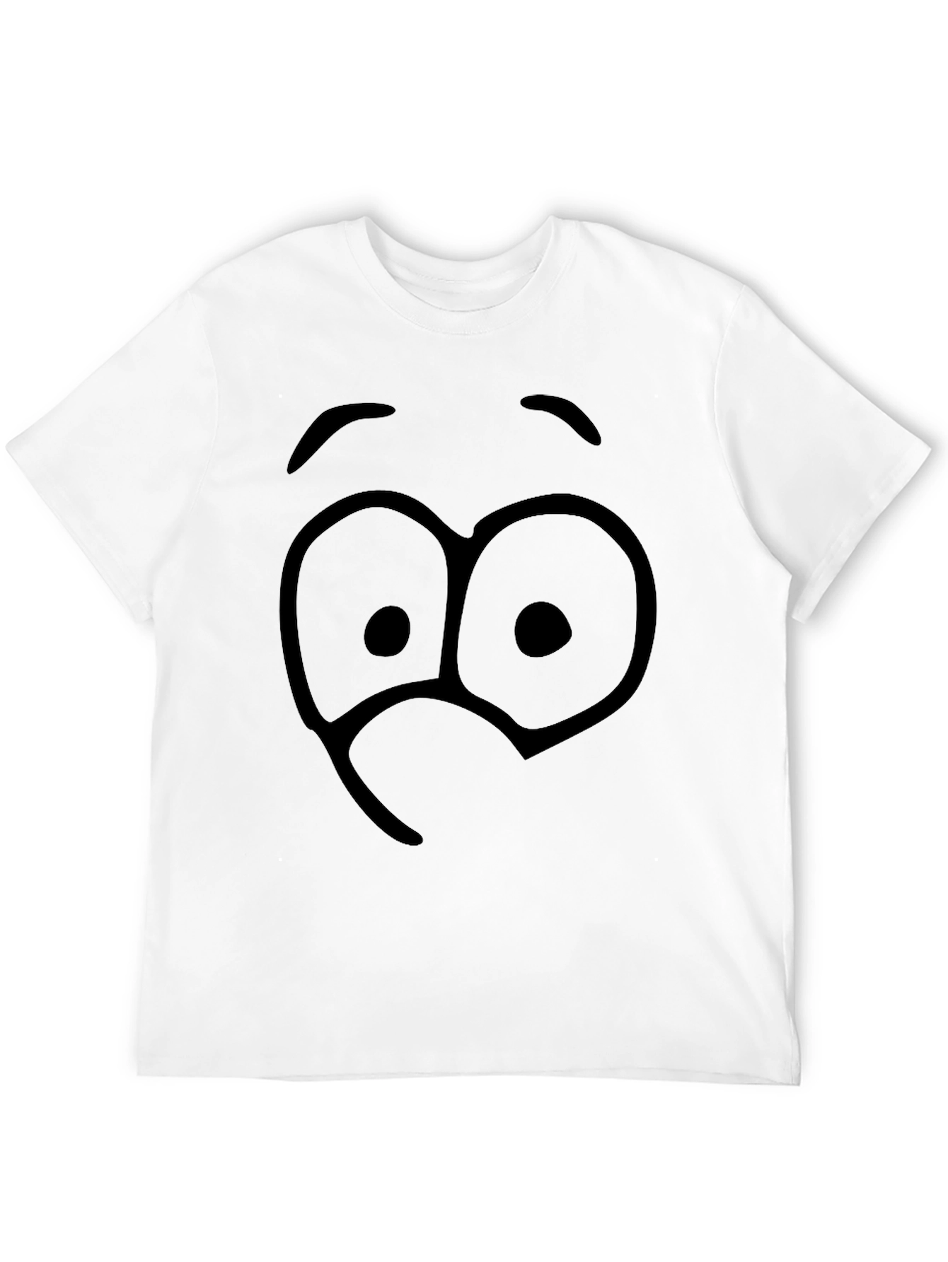 Funny Face Graphic Black T-Shirt