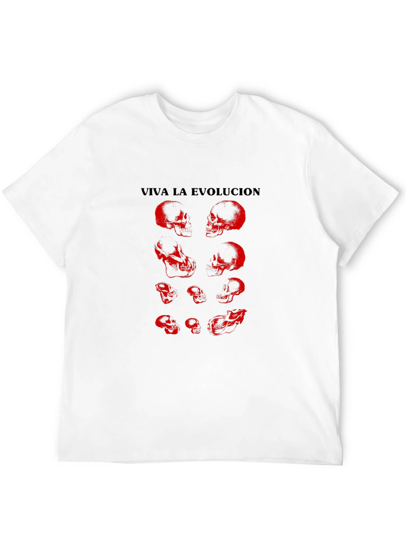 Viva La Evolucion Skull Graphic T-Shirt
