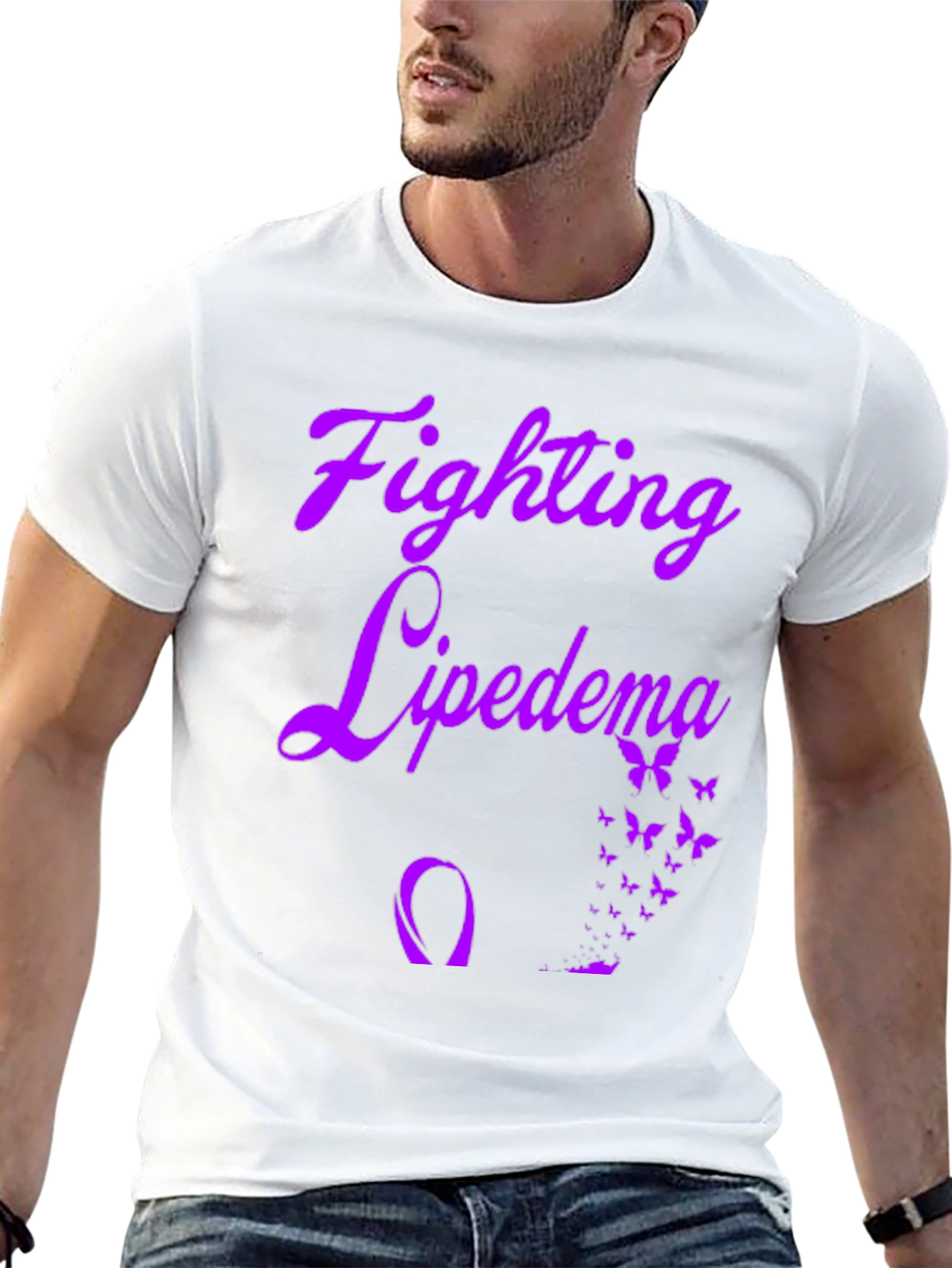 Fighting Lipedema T-Shirt - Awareness Butterfly Design