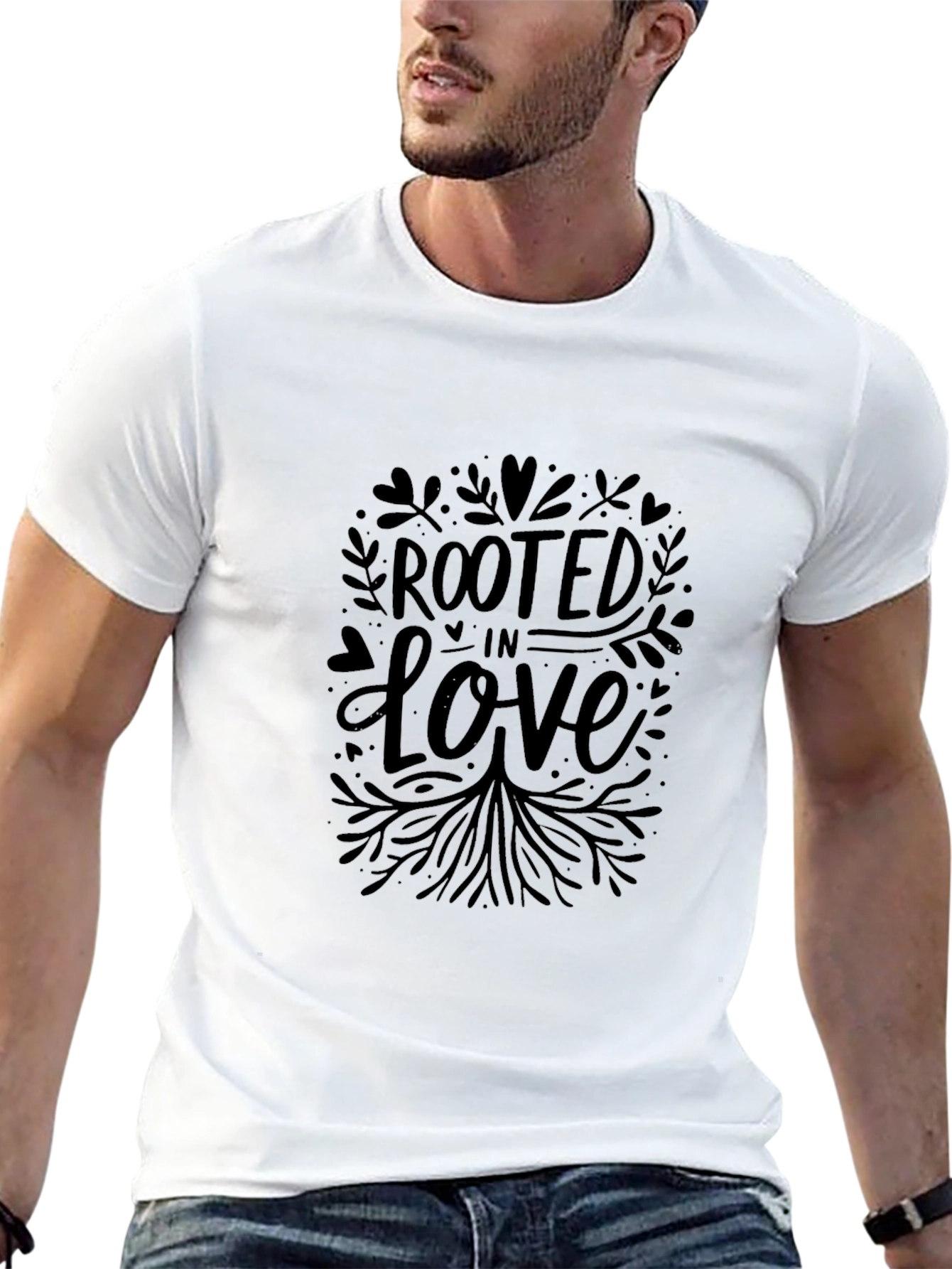 Rooted in Love Graphic Tee - Black