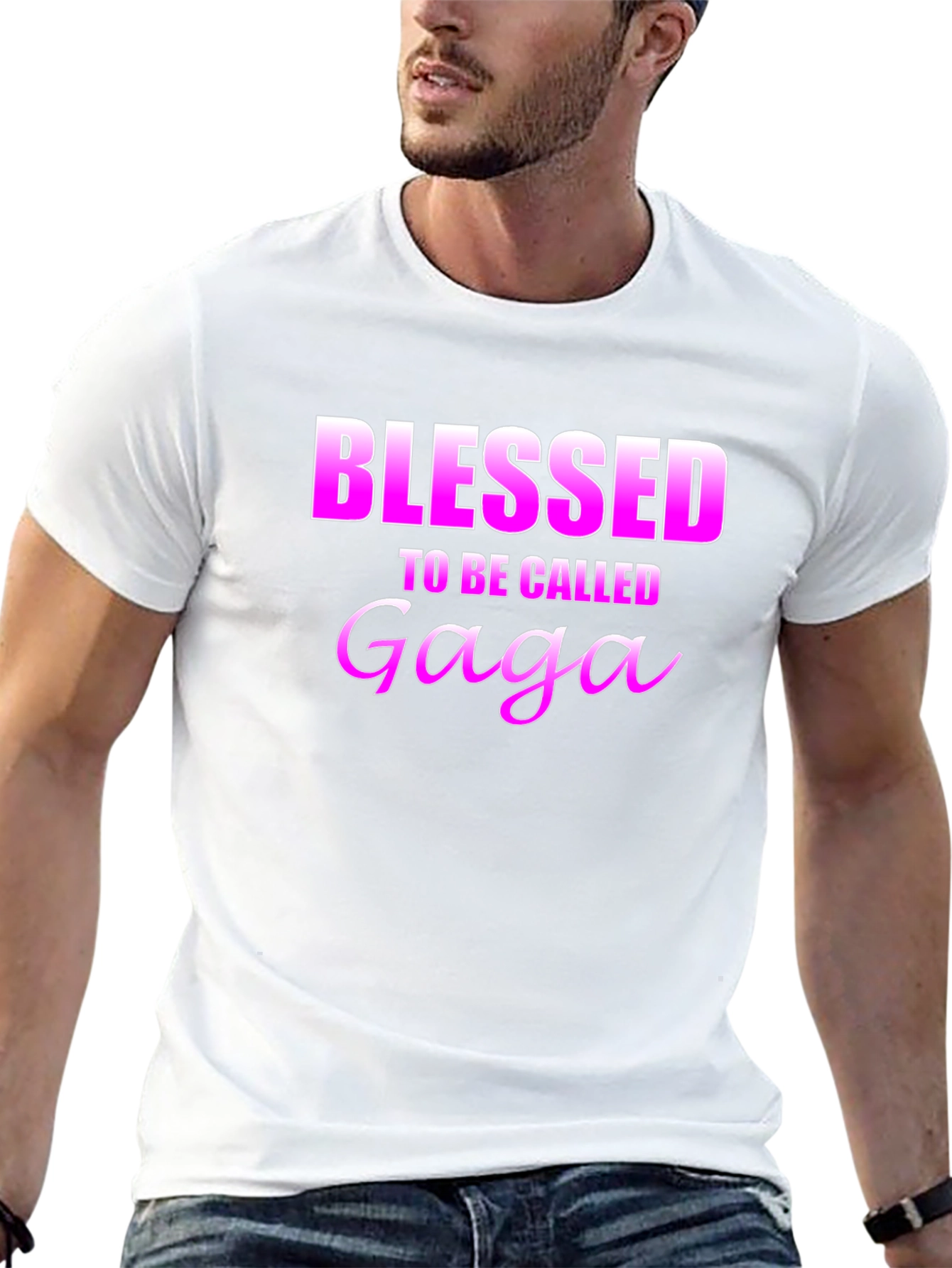 Blessed To Be Called Gaga Black T-Shirt