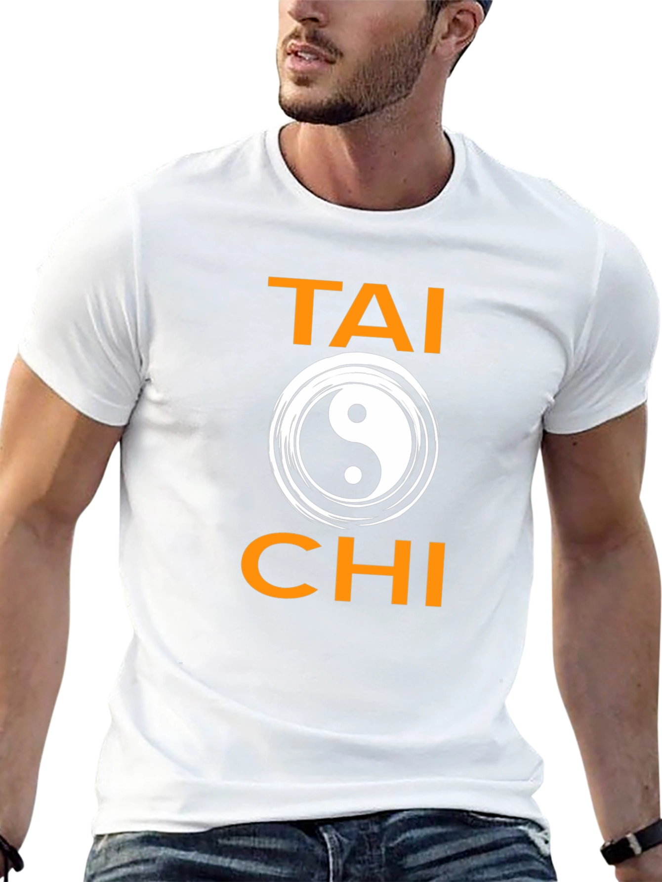 Tai Chi Yin Yang Symbol Graphic T-Shirt