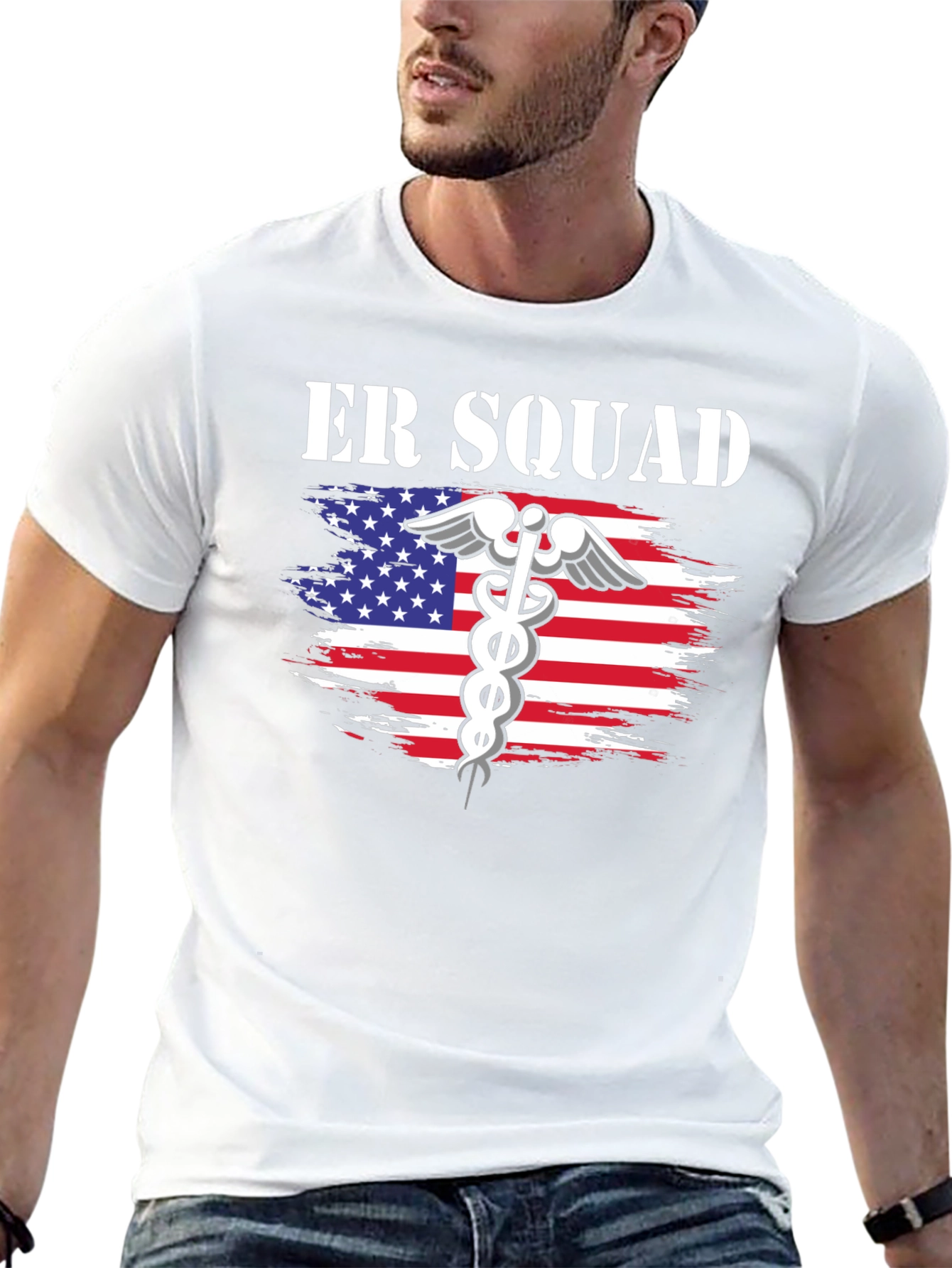 ER Squad American Flag T-Shirt