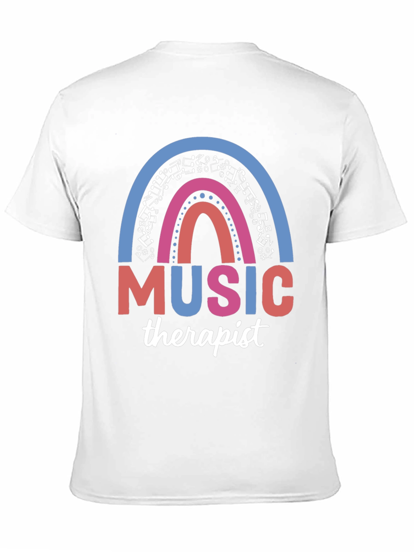 Music Therapist Rainbow Graphic Tee