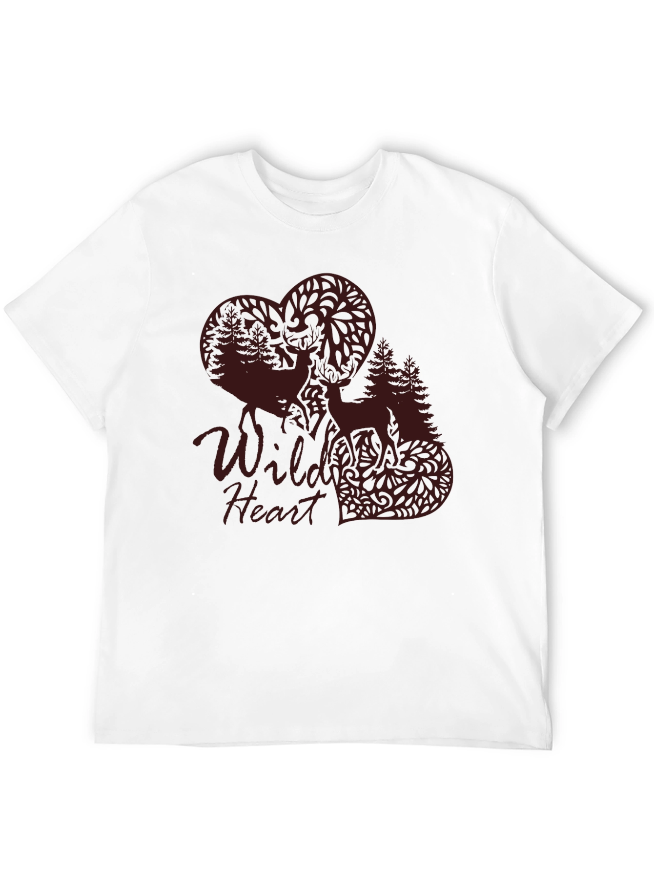 Wild Heart Graphic Tee - Nature Inspired Design