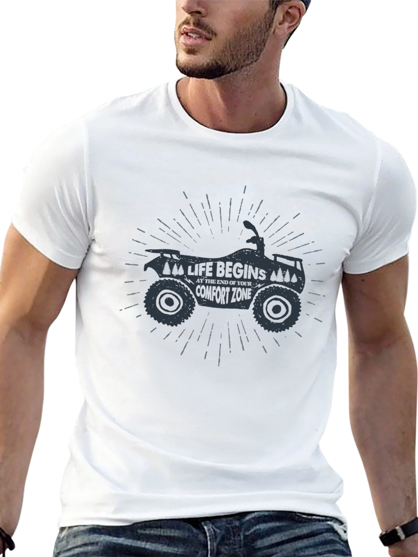Life Begins T-Shirt - Comfort Zone ATV Design