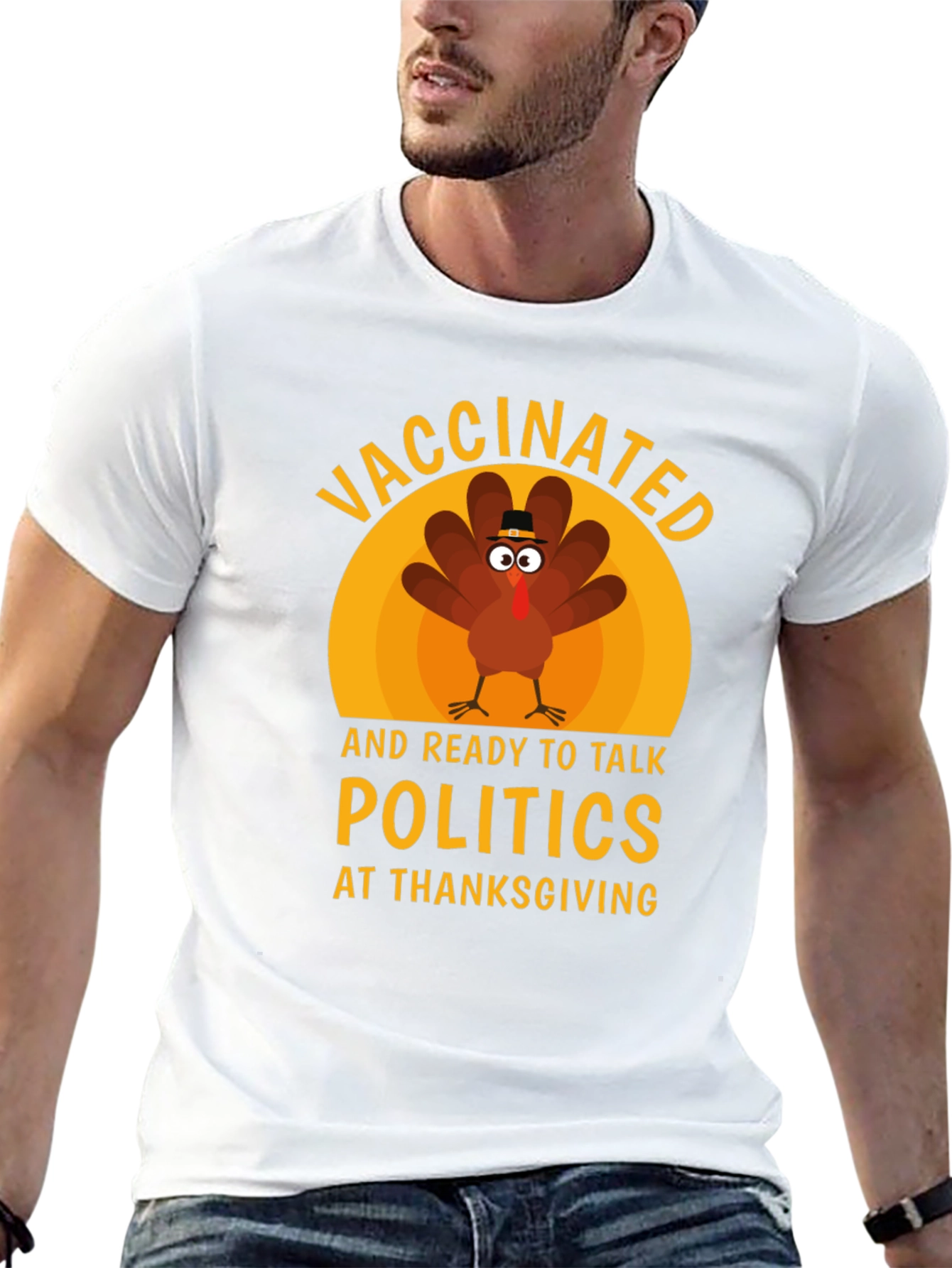 Vaccinated Turkey Thanksgiving T-Shirt