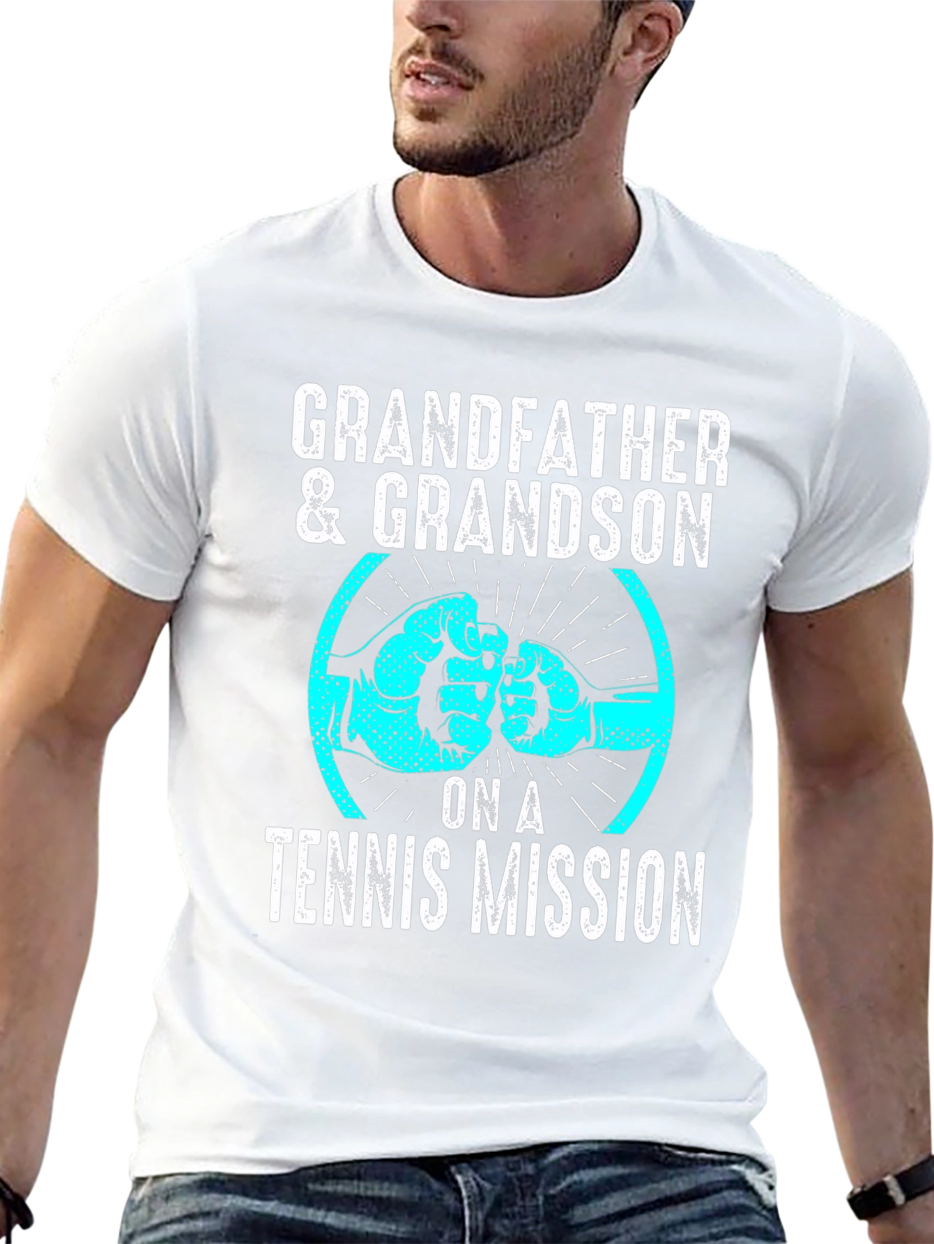 Grandfather & Grandson Tennis Mission T-Shirt