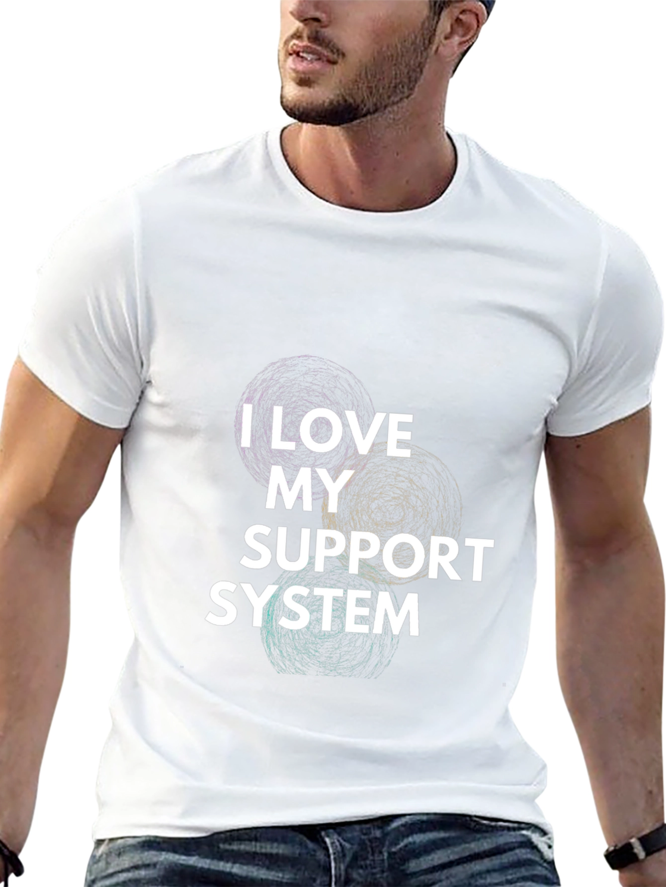 I Love My Support System Graphic Tee