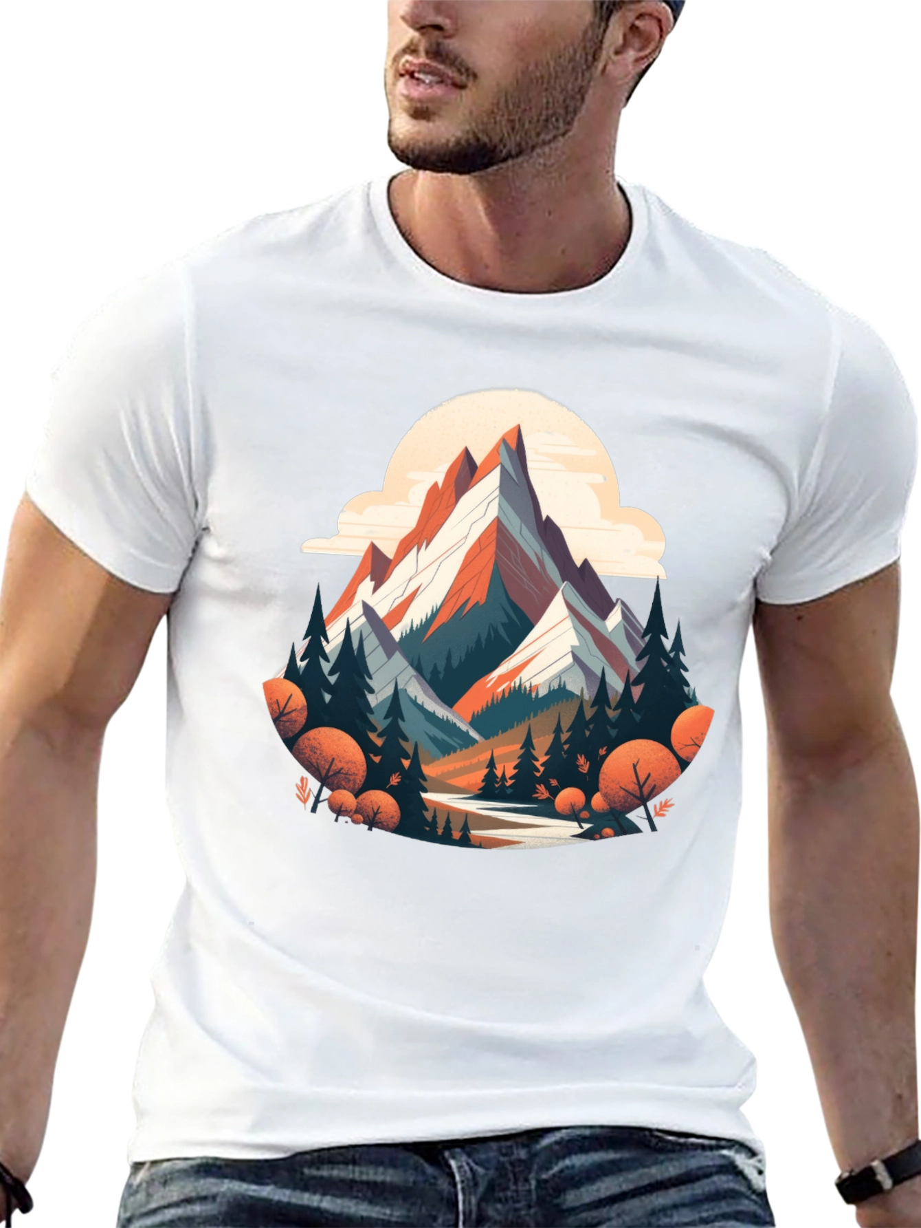 Mountain Graphic Tee - Nature Adventure Shirt