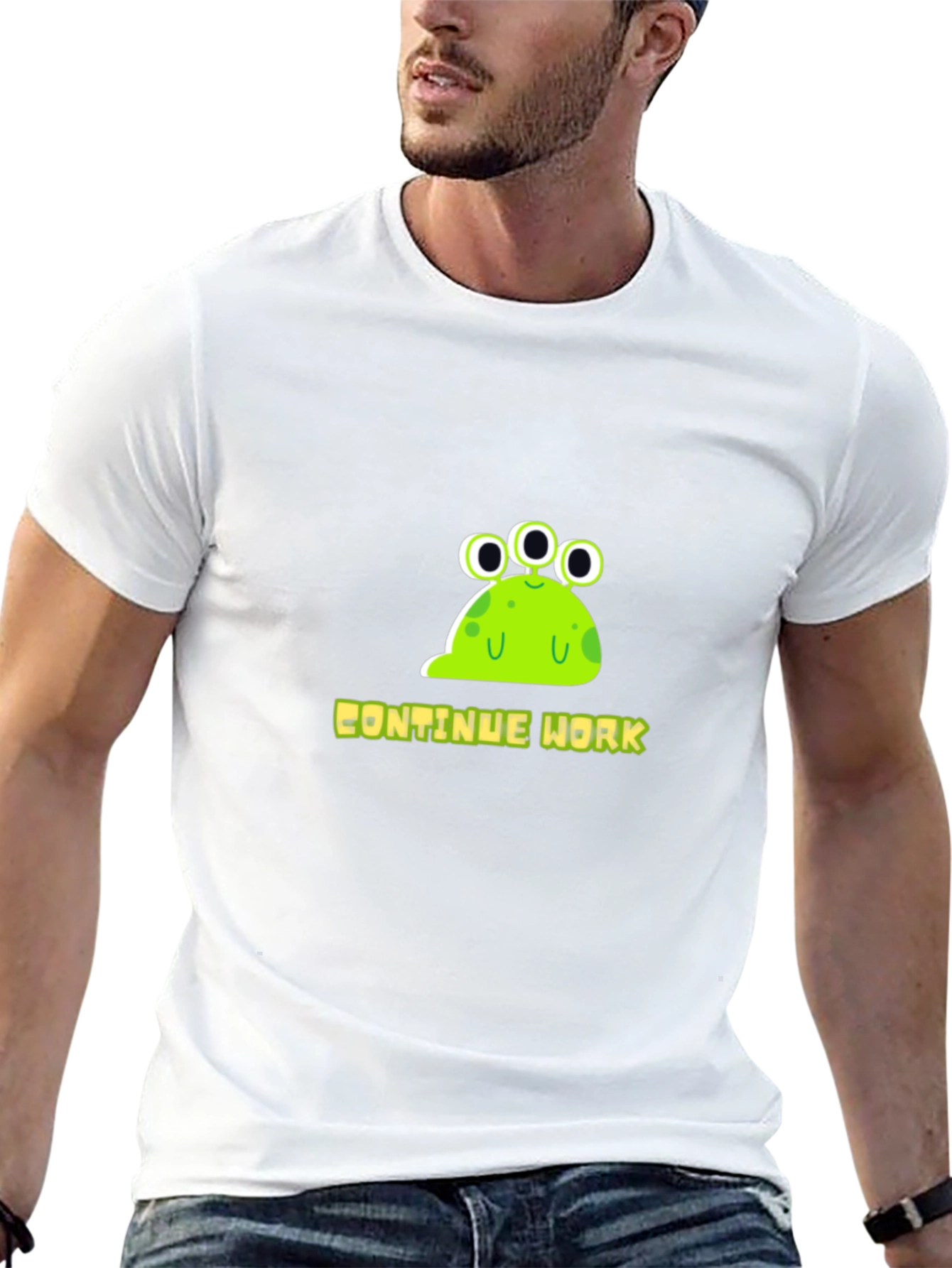 Continue Work Alien Graphic Tee