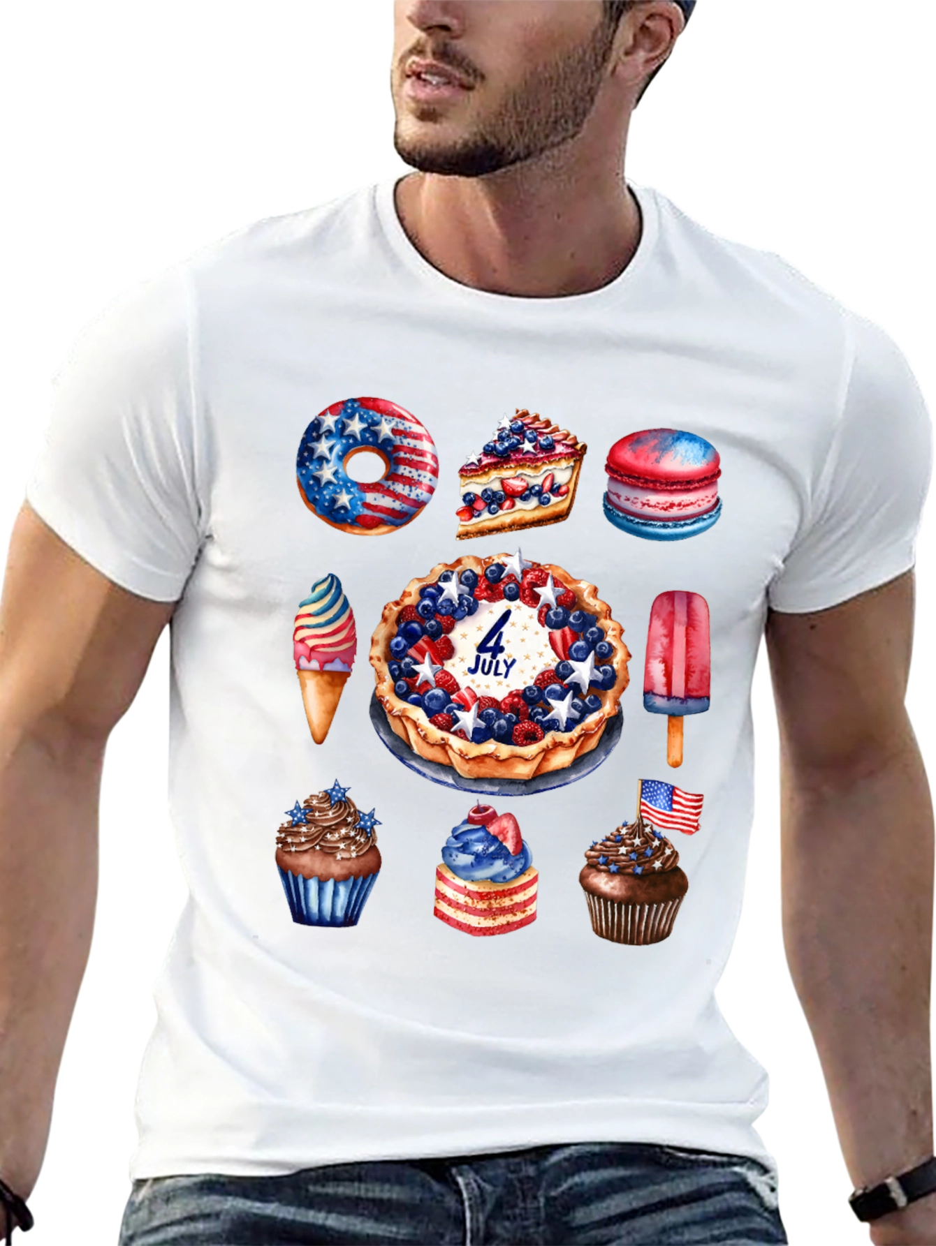 Patriotic Sweets T-Shirt 4th of July Design