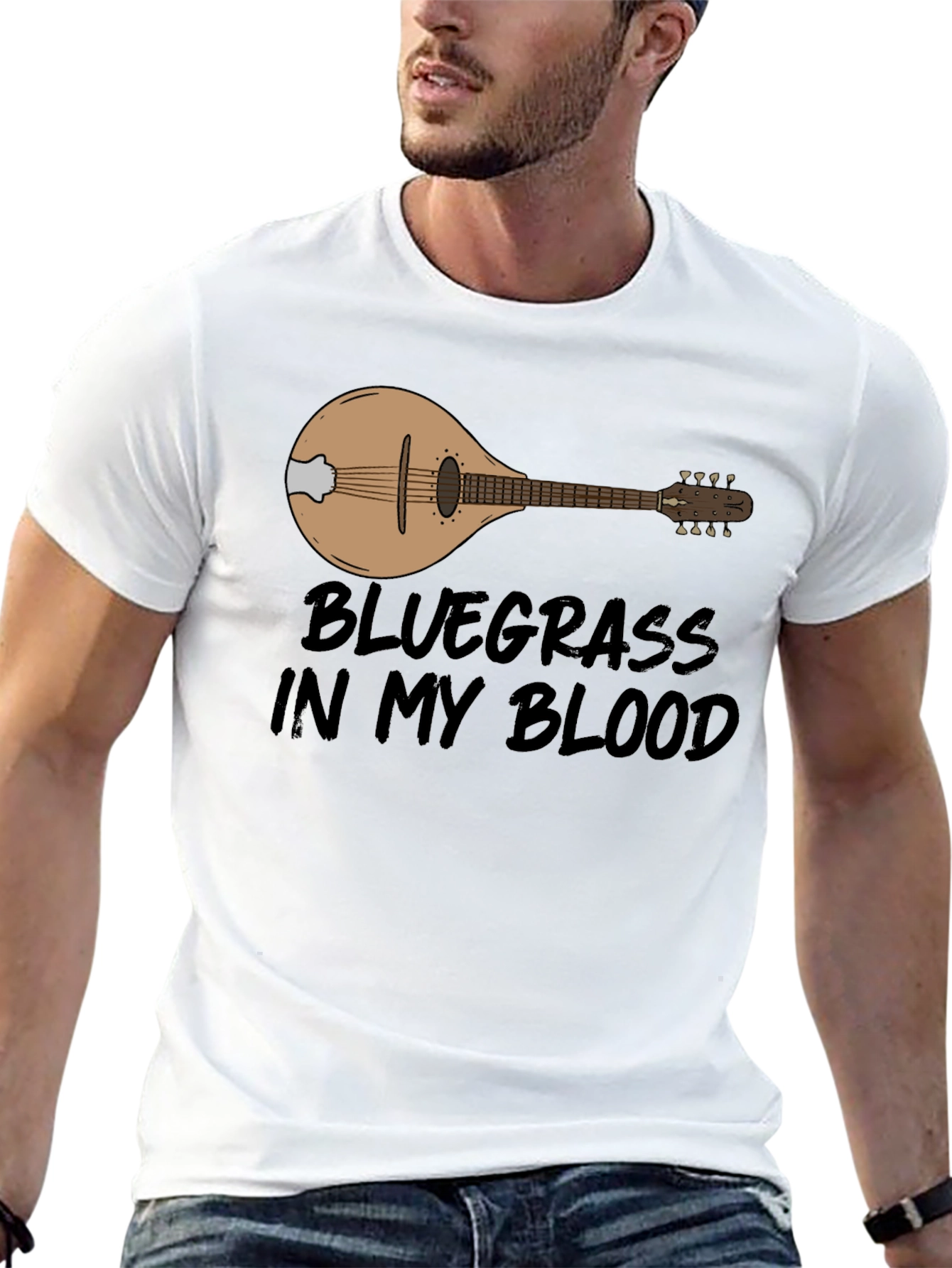 Bluegrass In My Blood Mandolin T-Shirt