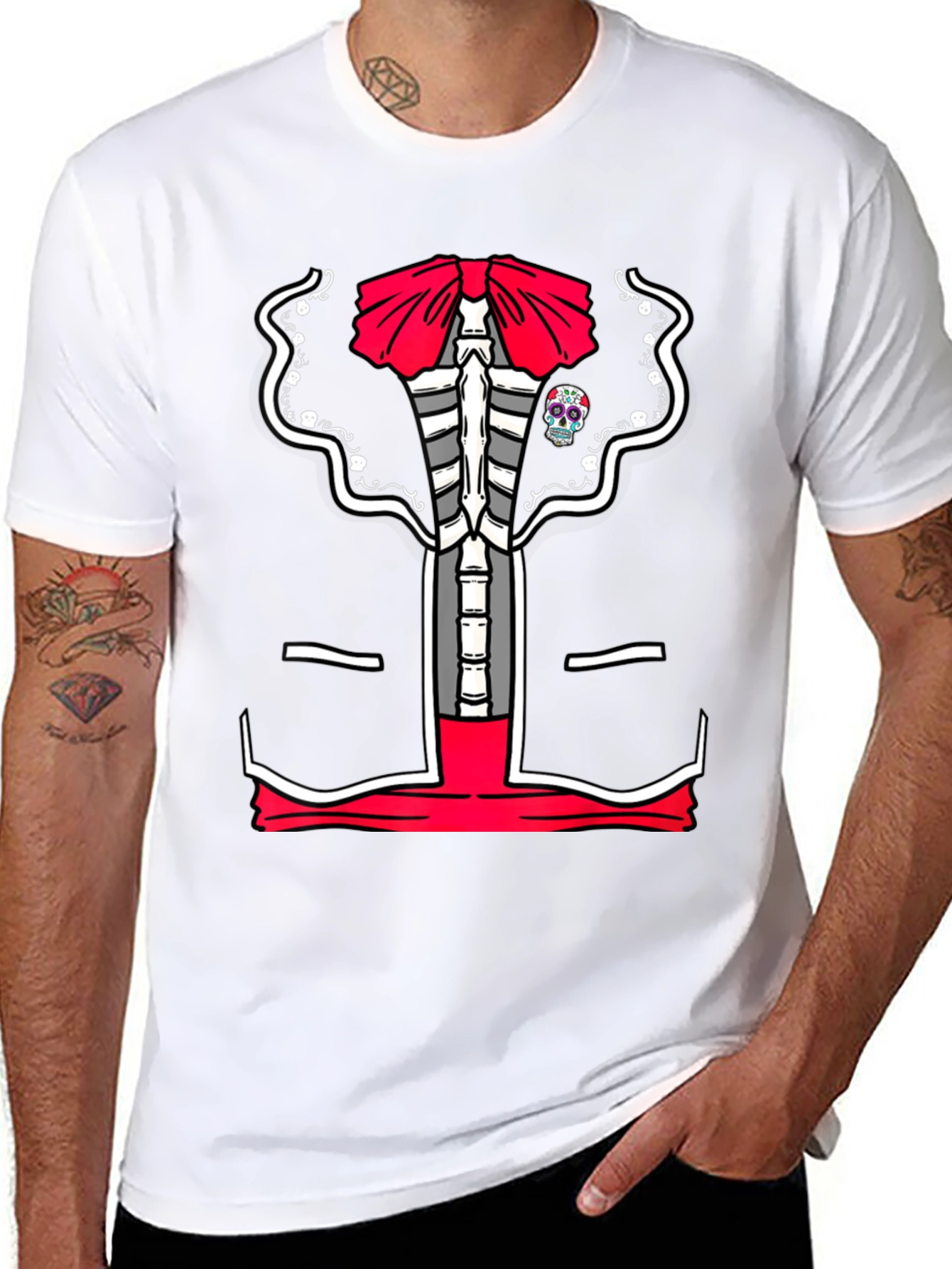 Day of the Dead Skeleton Mariachi Costume T-Shirt