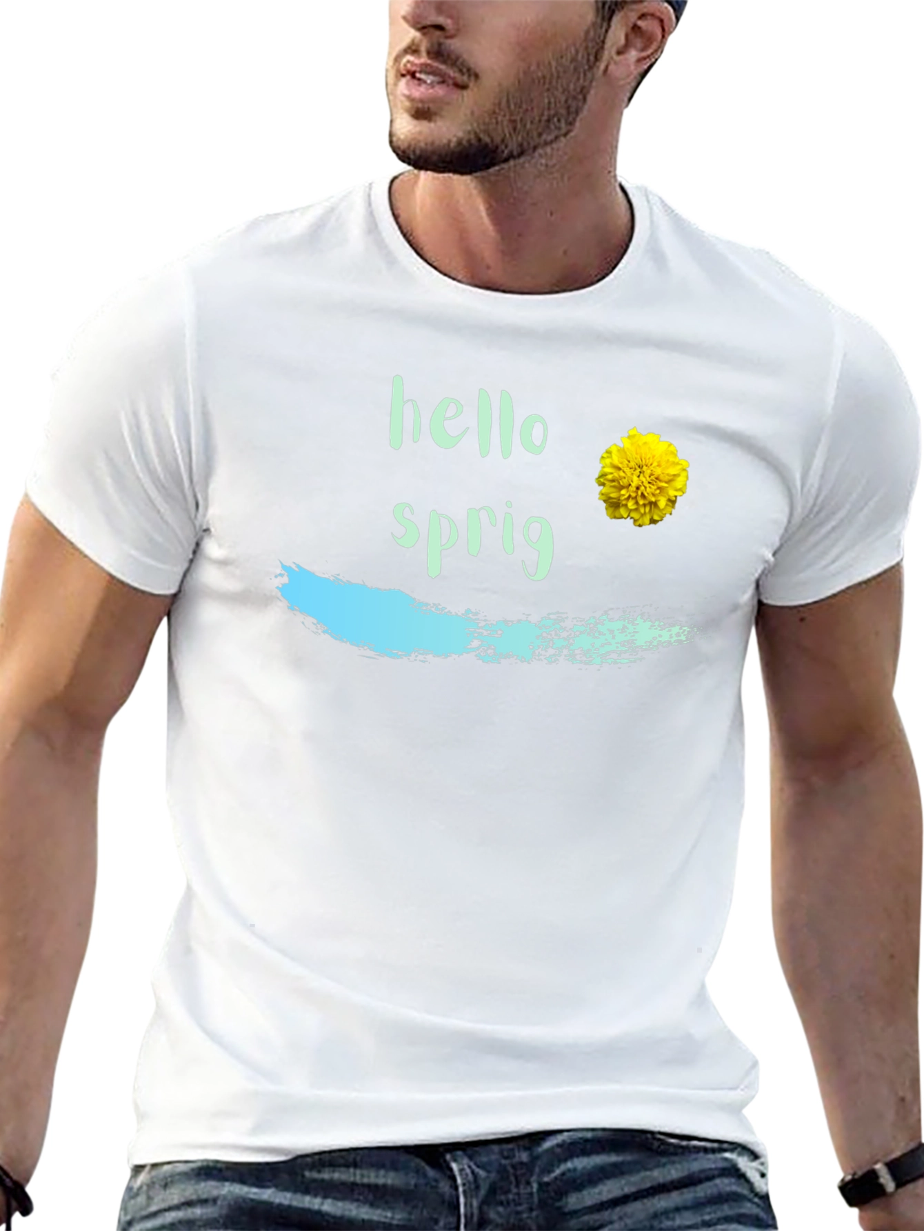 Hello Sprig T-Shirt - Floral Spring Tee