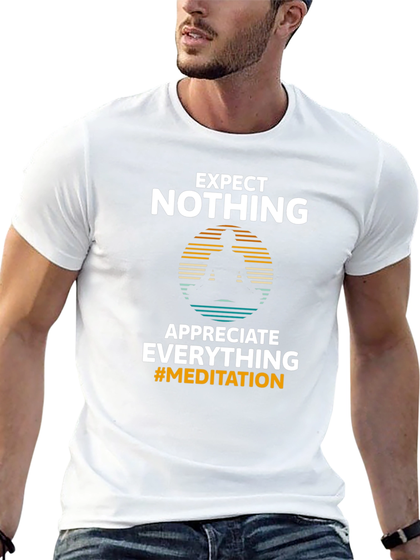 Expect Nothing Meditation Graphic T-Shirt
